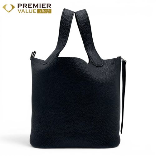 エルメス ピコタンロック PM ノワール トリヨンクレマンス シルバー金具 C刻印