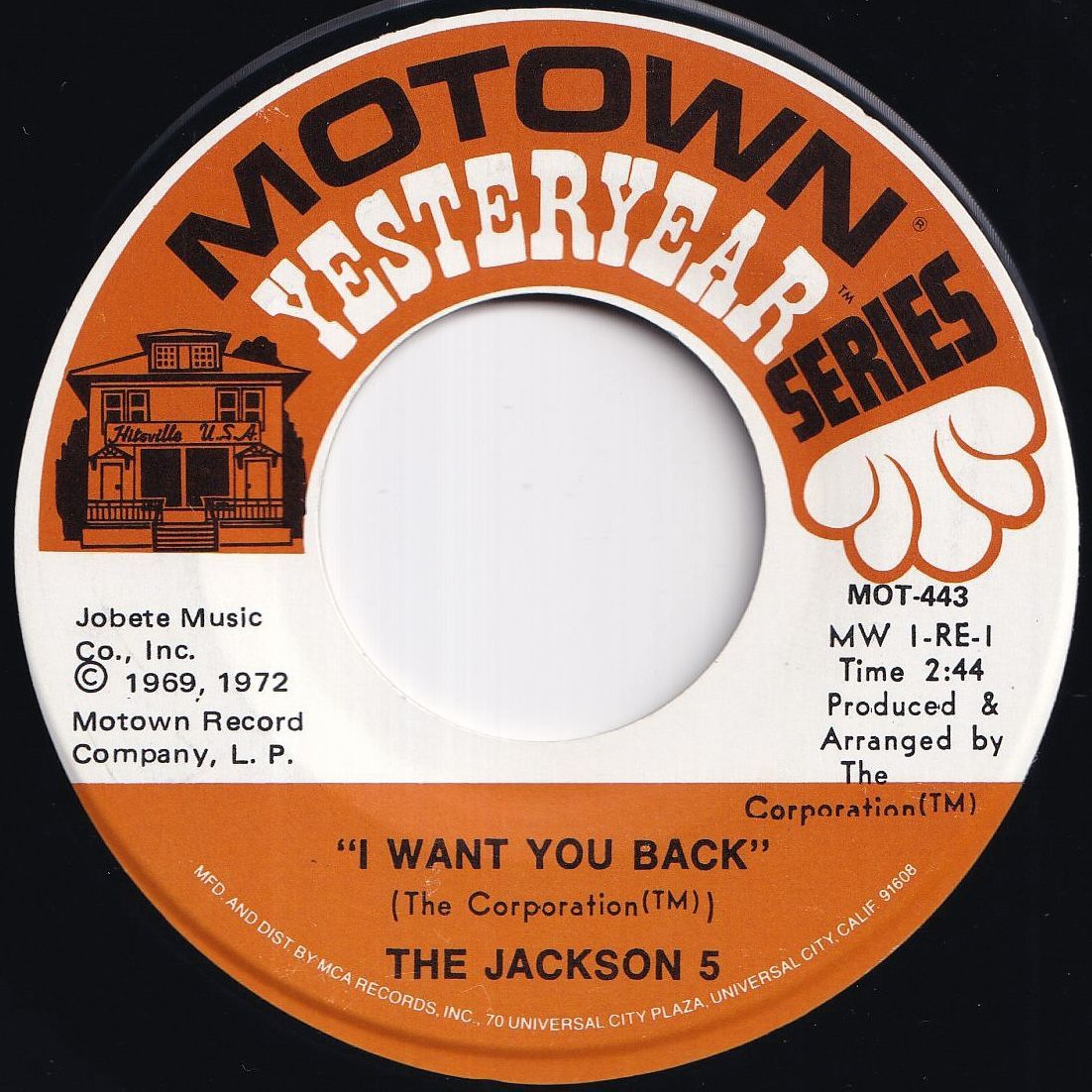 Jackson 5 I Want You Back / ABC Motown US MOT-443 216558 SOUL