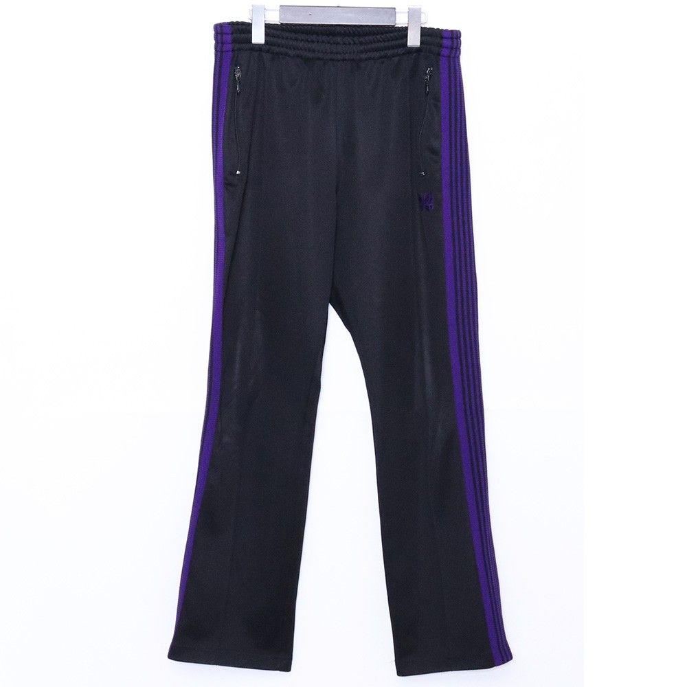 NEEDLES Narrow Track Pant Poly Smooth Mサイズ ブラックパープル