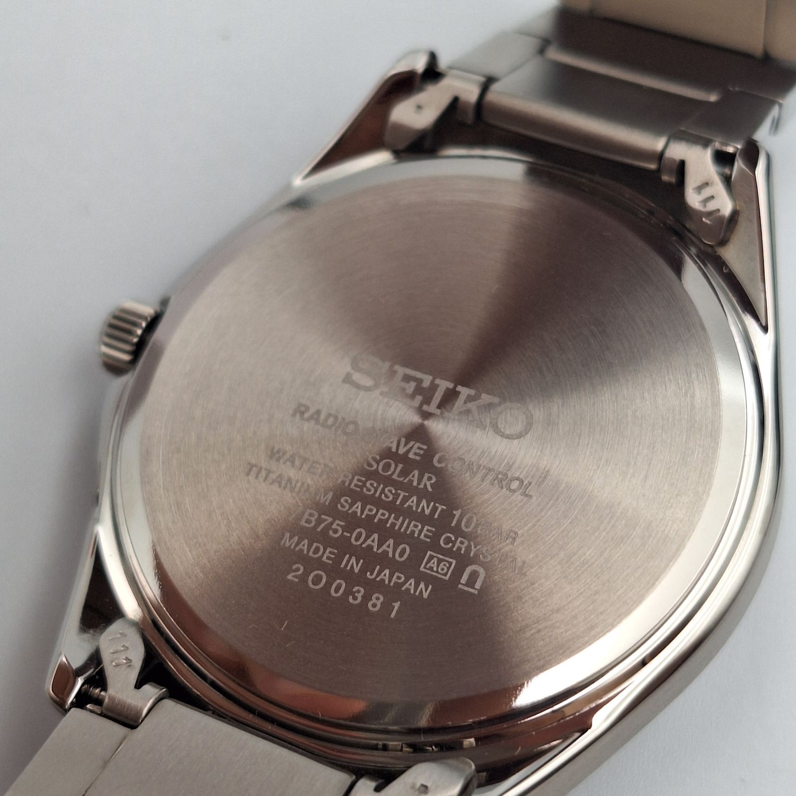 セイコーセレクション 7B75-0AA0 電波ソーラー チタン 腕時計 SEIKO