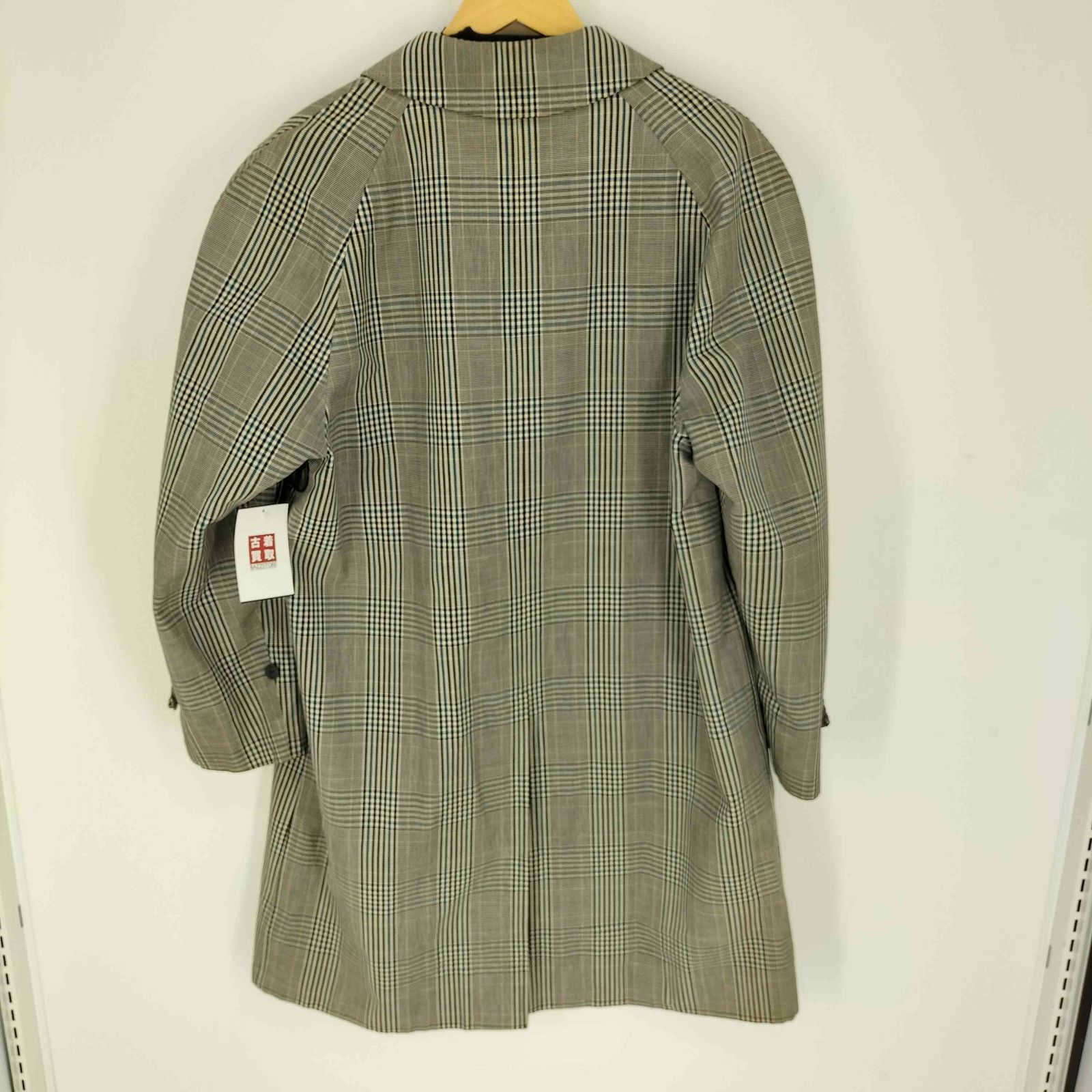 バーバリーズ BURBERRYS 80-90S 英国製 グレンチェック 比翼 ステン