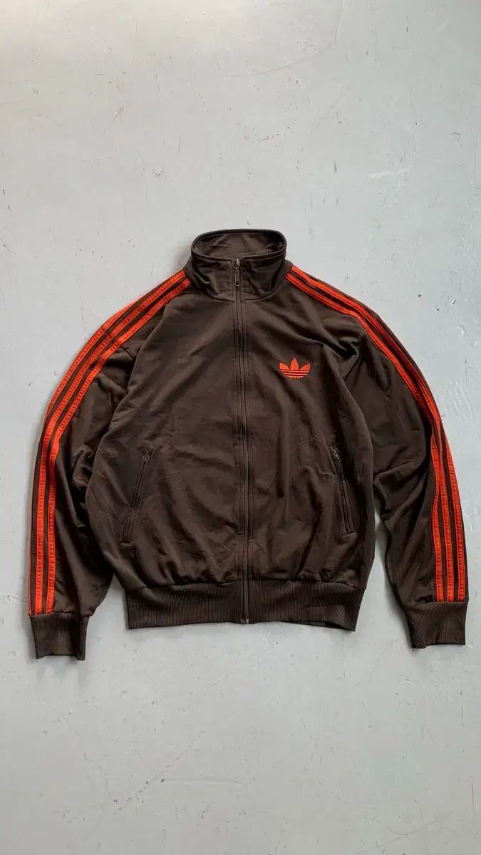 adidas ファイヤーバード トラックジャージ ブラウン/オレンジ Mサイズ | 2009年 生産 レア COLOR