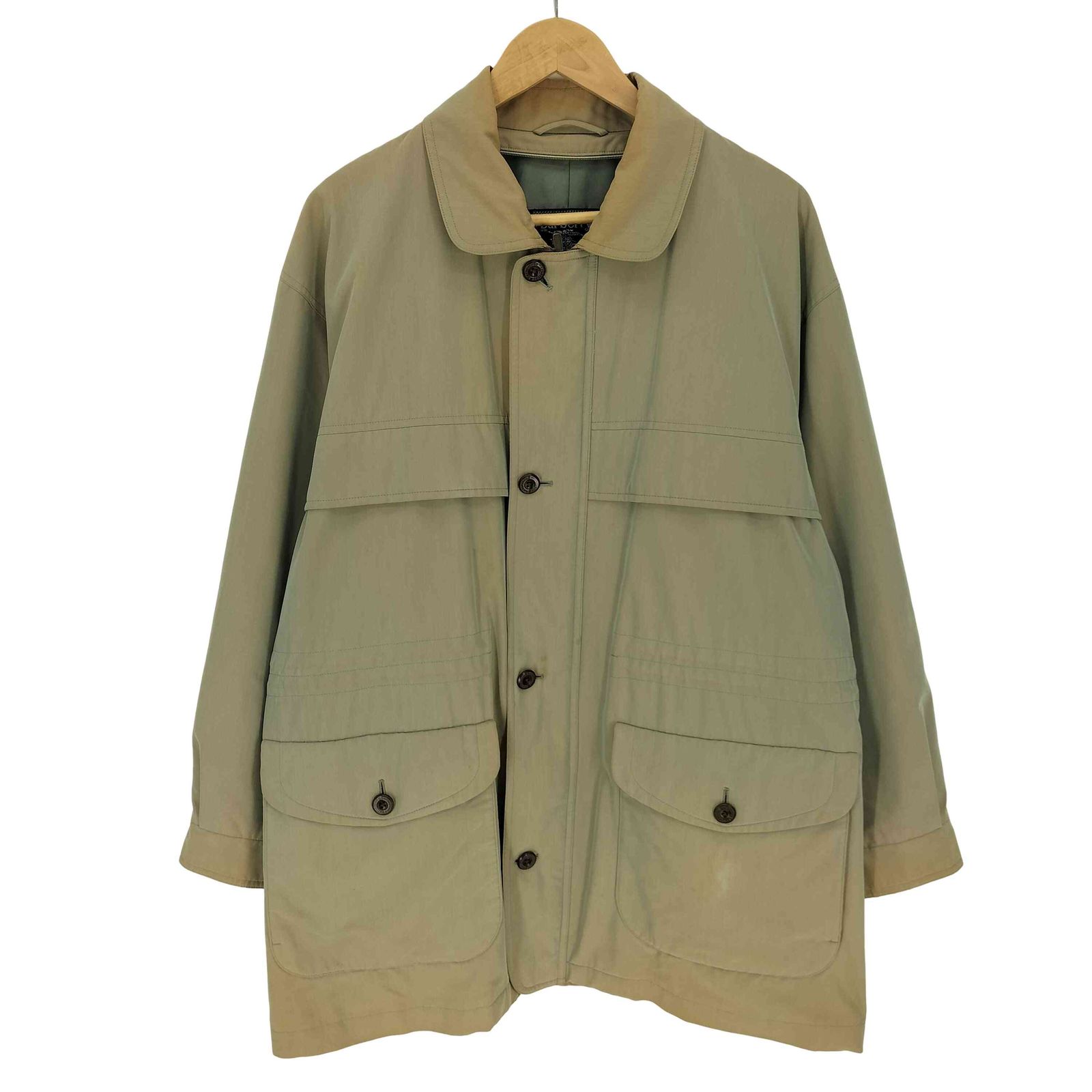 バーバリーズ BURBERRYS 80-90S 玉蟲 玉虫 ハンティング ハーフコート