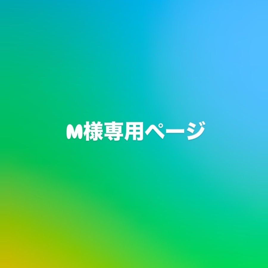 ゆんこ様　ハンドメイドオーダー専用ページ M様専用ページ - メルカリ