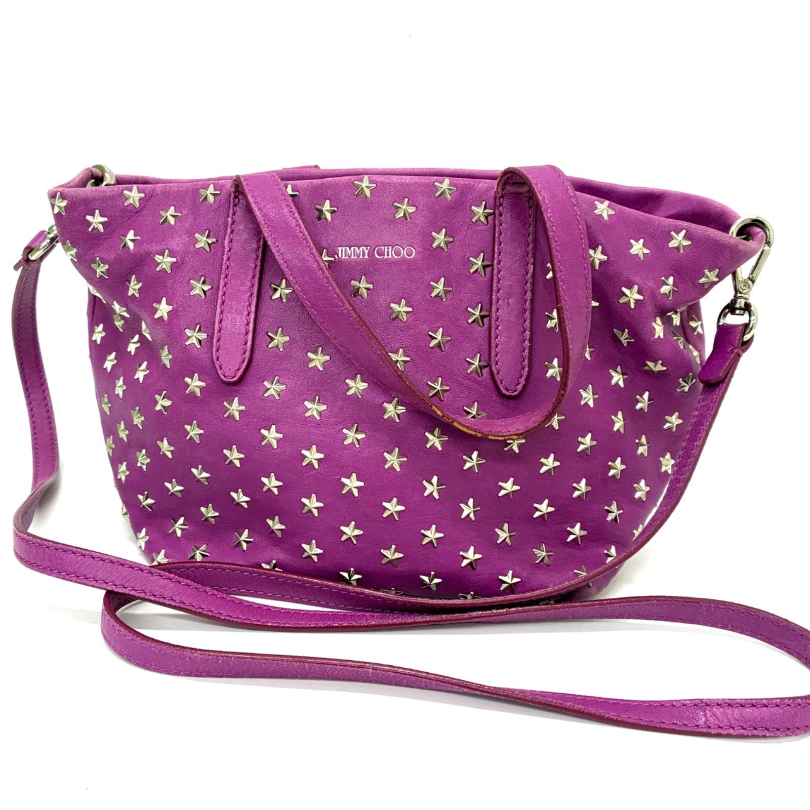 ◇JIMMY CHOO◇ジミーチュウ スタースタッズ ミニトートバッグ 