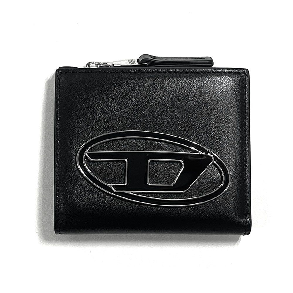 新品 DIESEL 二つ折り財布 X10387 PR818 1DR BI FOLD ZIP L レザー