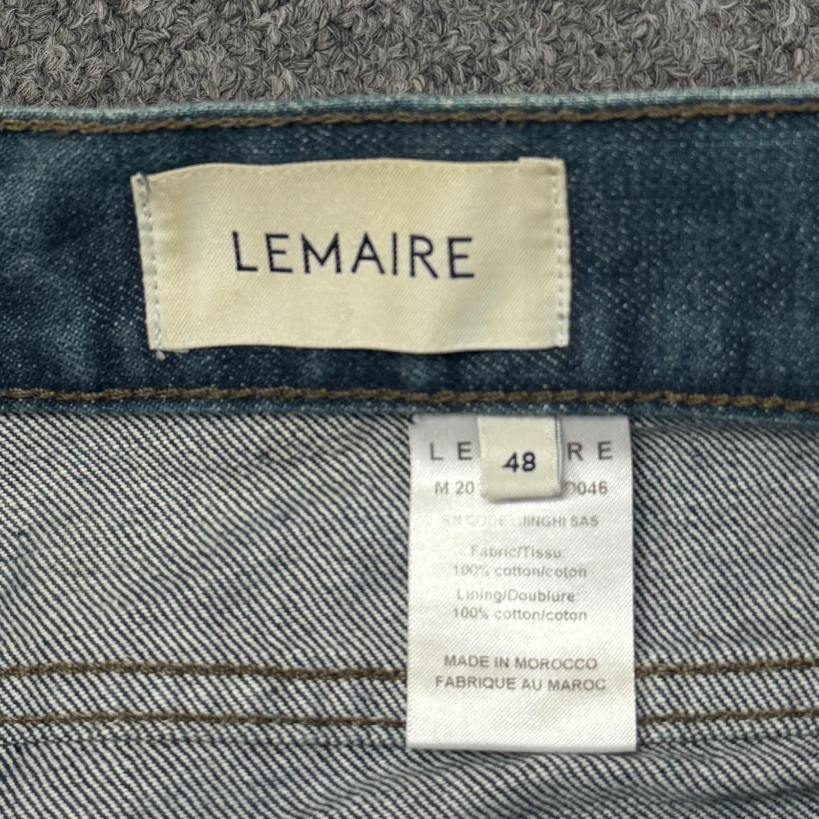LEMAIRE 20SS ブーツカットデニムパンツ ジーンズ フレア ルメール M 201 PA150 インディゴ 48 （20005M） LEMAIRE 20SS ブーツカットデニムパンツ ジーンズ フレア ルメール M