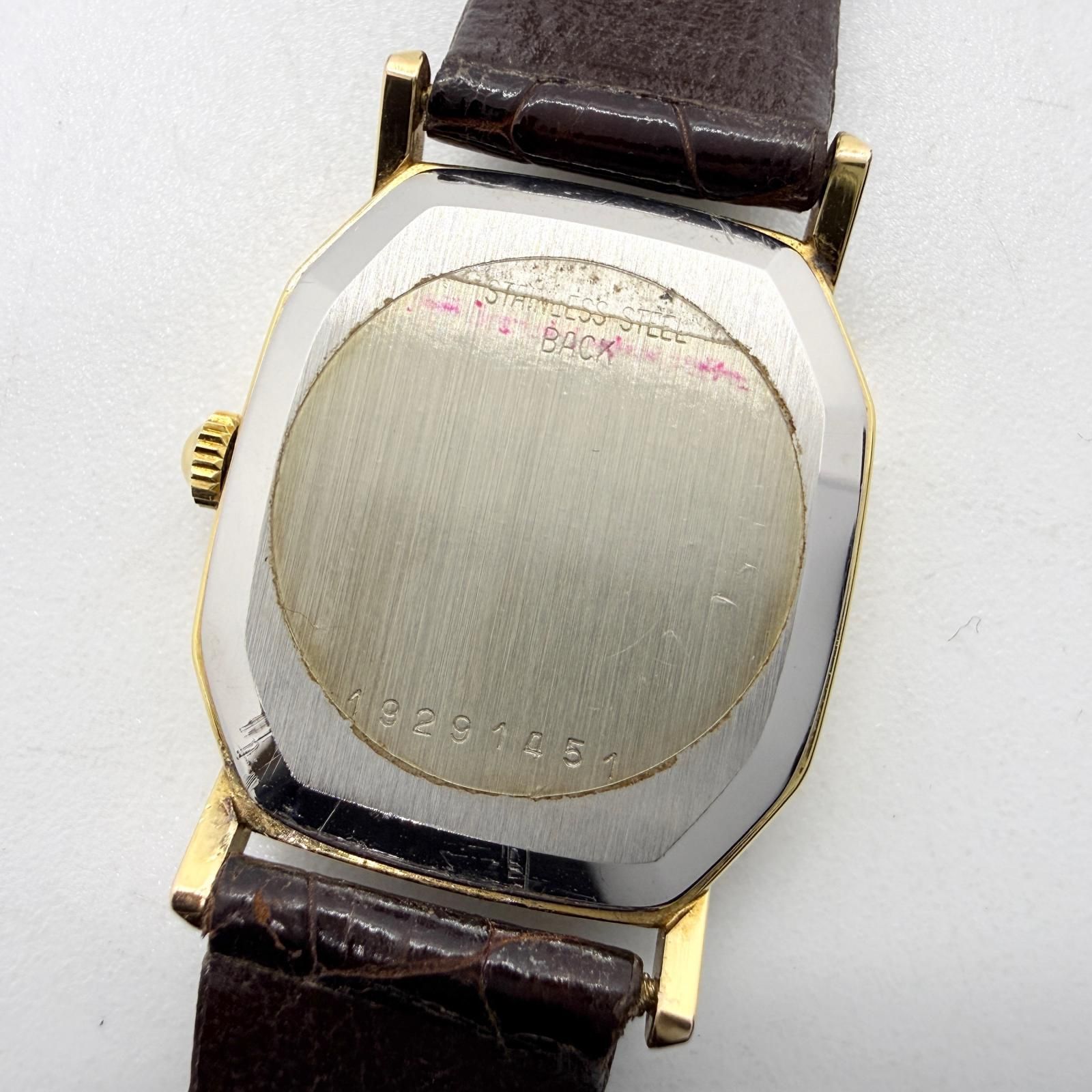 LONGINES ロンジン ブラック QZ レディース オクタゴン 腕時計 訳あり