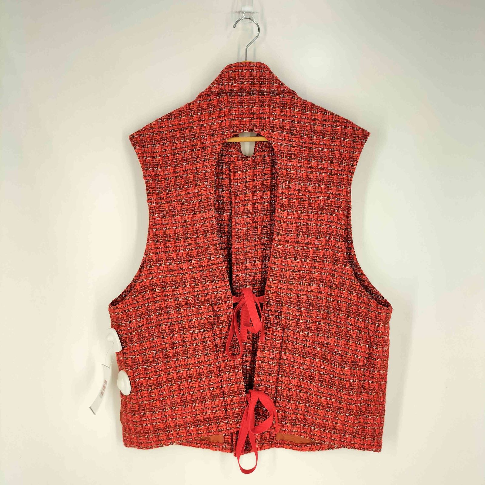 サブレーションズ SUBLATIONS GLITTERY TWEED HELI-CREW VEST .07