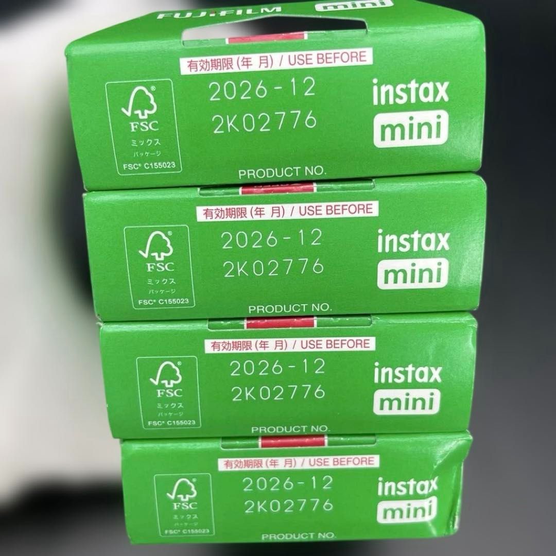 未開封×4箱・期限切れ（2026年12月）】チェキ用フィルム instax mini