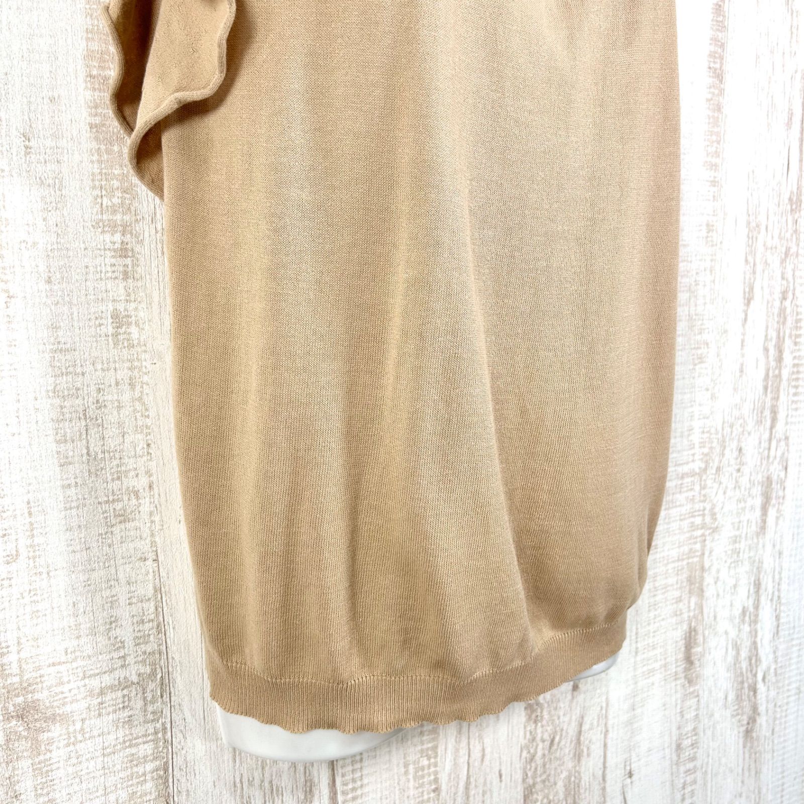 VALENTINO ROMA ヴァレンティノローマ フリル ノースリーブニット 
