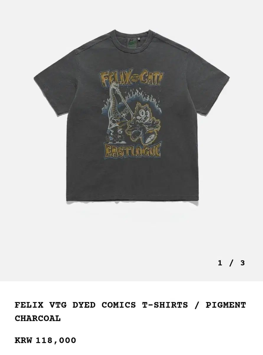 M EASTLOGUE イーストローグ X FELIX THE CAT ヴィンテージ ダイド Tシャツ