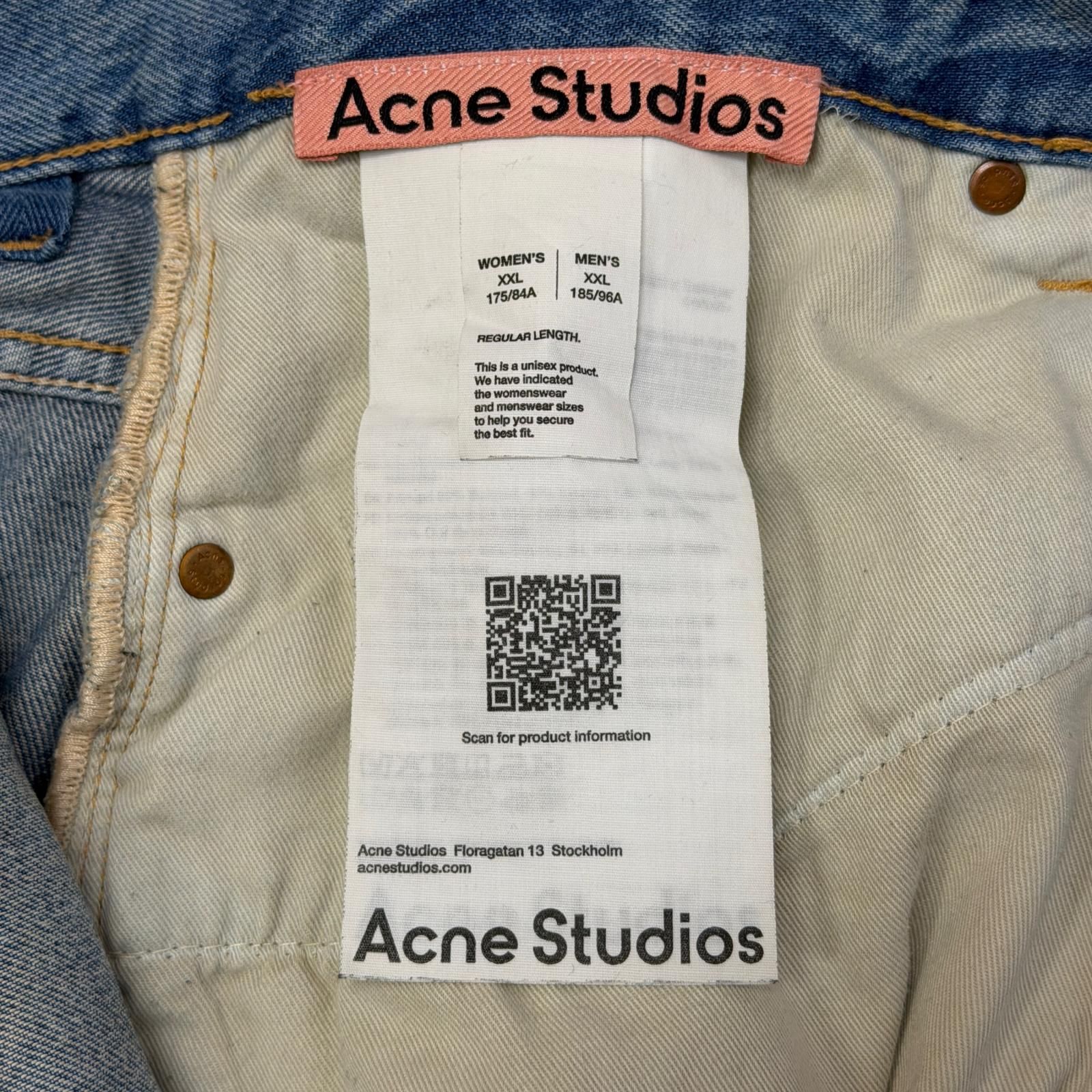 ACNE STUDIOS ルーズフィットジーンズ デニムパンツ アクネストゥディオス C00091 インディゴ XXL （19992M） ACNE STUDIOS ルーズフィットジーンズ デニムパンツ アクネ