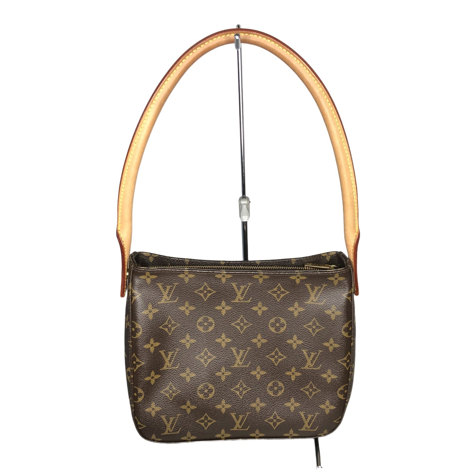 LOUIS VUITTON ルイヴィトン ルーピングMM モノグラム ショルダーバッグ M51146 ブラウン レディース 中古 T11402171