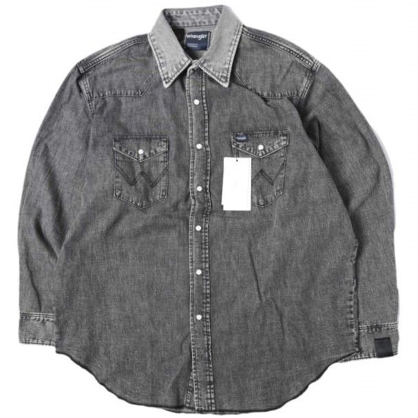 新品 N.HOOLYWOOD COMPILE LINE x Wrangler エヌハリウッド ミスターハリウッド ラングラー 26SS 別注 SHIRT 7.25oz デニムウエスタンシャツ 6261-WR01 peg 38(M) CHARCOAL 長袖