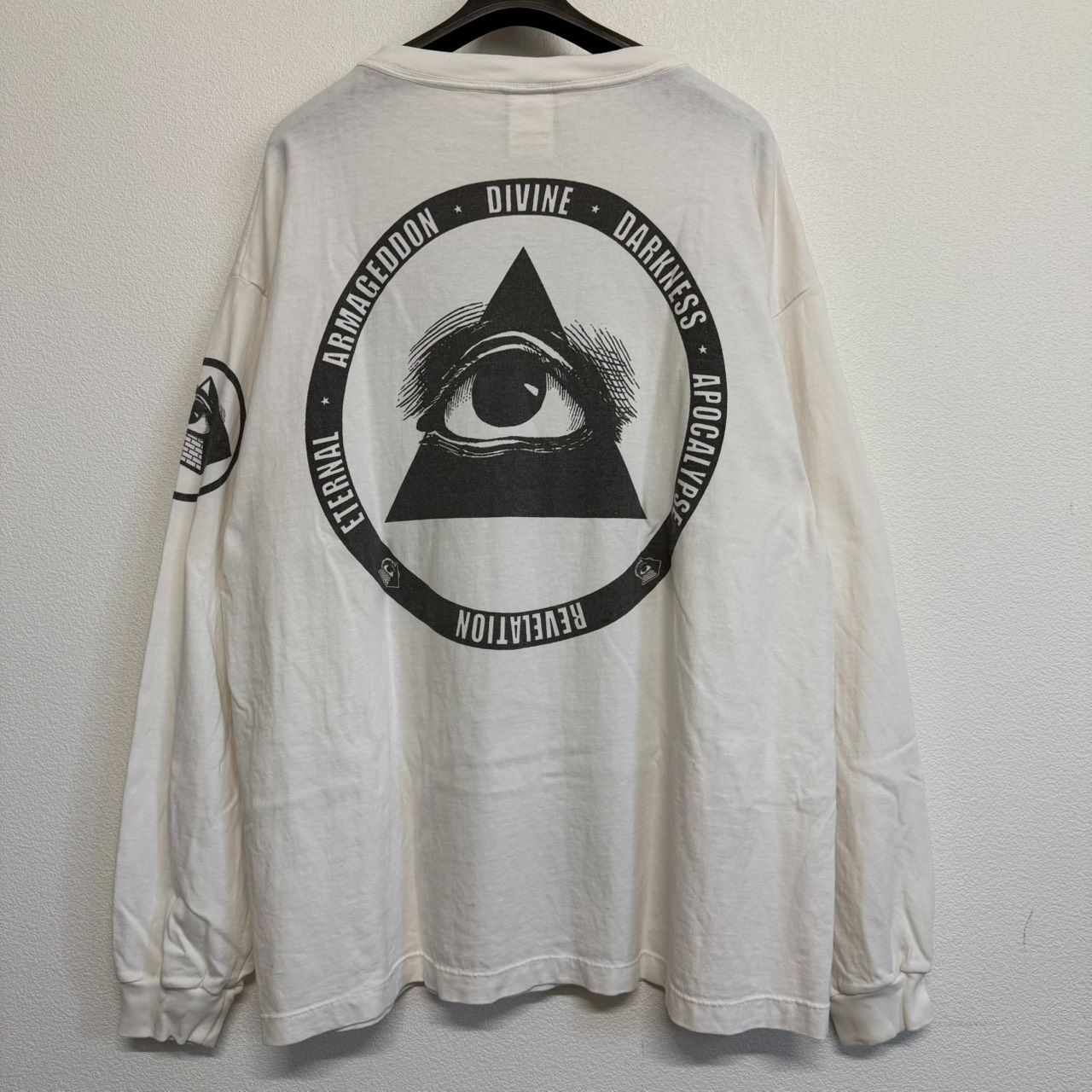 SAINT Mxxxxxx セントマイケル 河村康輔 コラボ 長袖Tシャツ ロンT 白