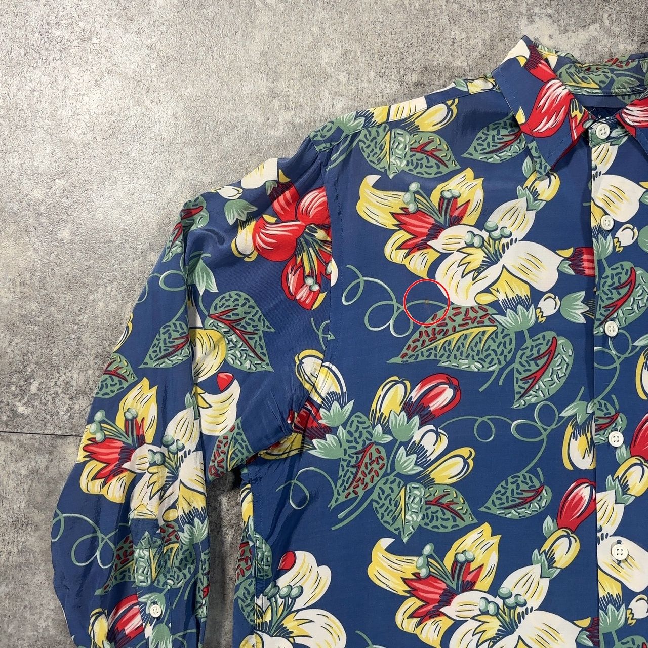 RALPH LAUREN ラルフローレン L/S レーヨンアロハシャツ 長袖シャツ