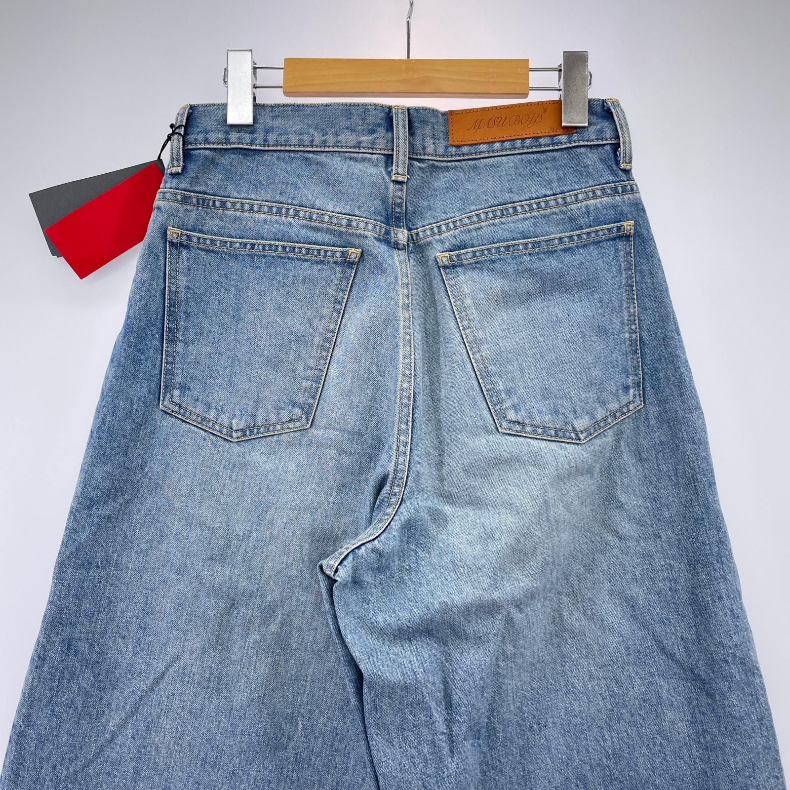 MASU BOYS EMBLEM BAGGY JEANS 44 インディゴ - メルカリ