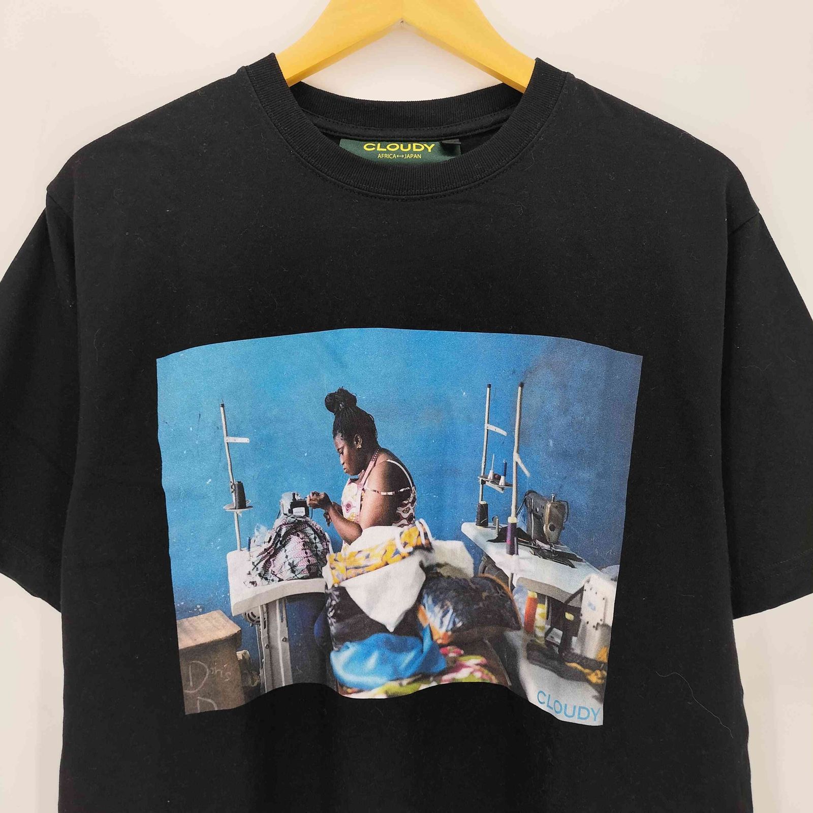 クラウディ CLOUDY フォトプリント クルーネックTシャツ メンズ import