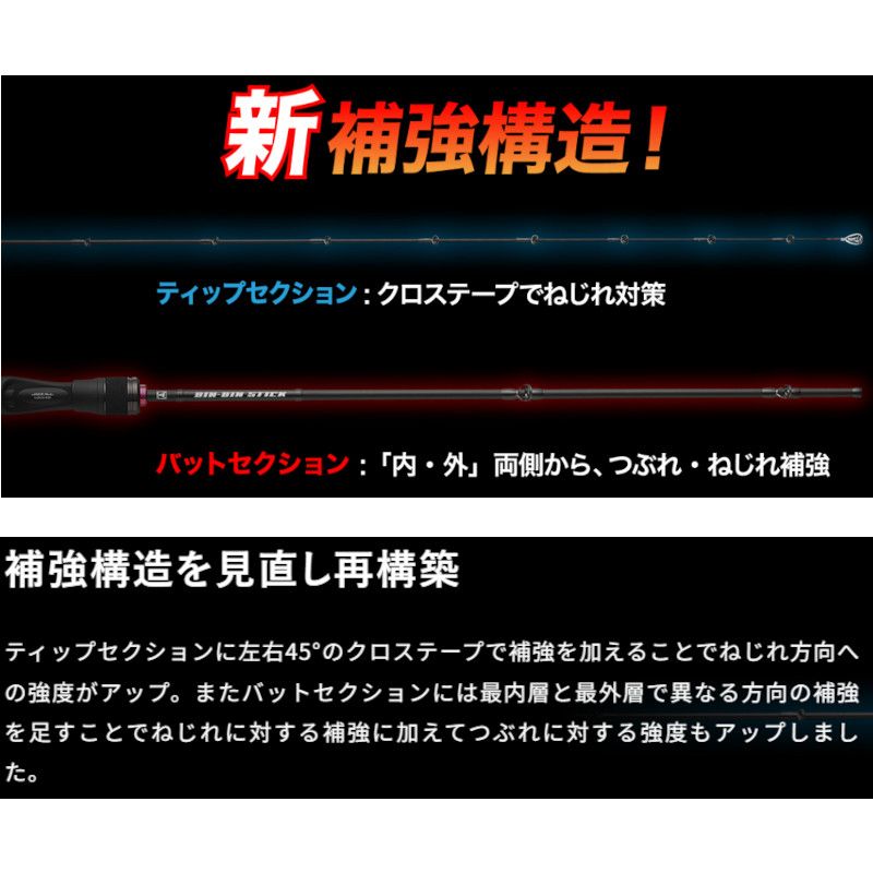 ジャッカル タイラバロッド 26 ビンビンスティック RB BSRB-C66M