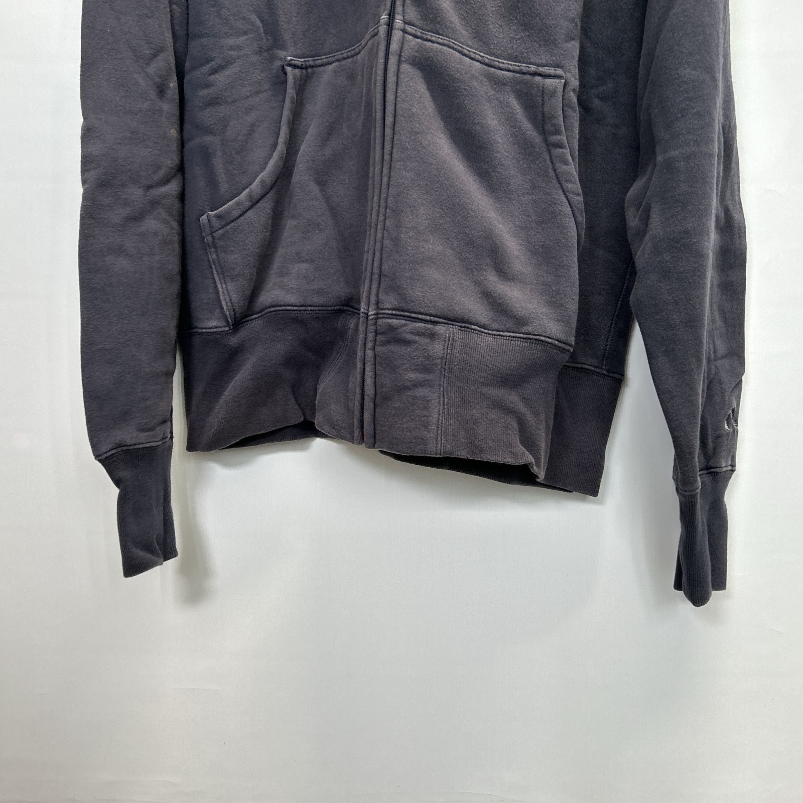浜館75-2385] [店舗併売品] EVISU エヴィス カモメ刺繍 ZIP フーディー