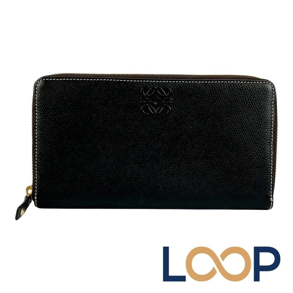 ロエベ □美品□ ラウンドファスナー 長財布 財布 サイフ ウォレット
