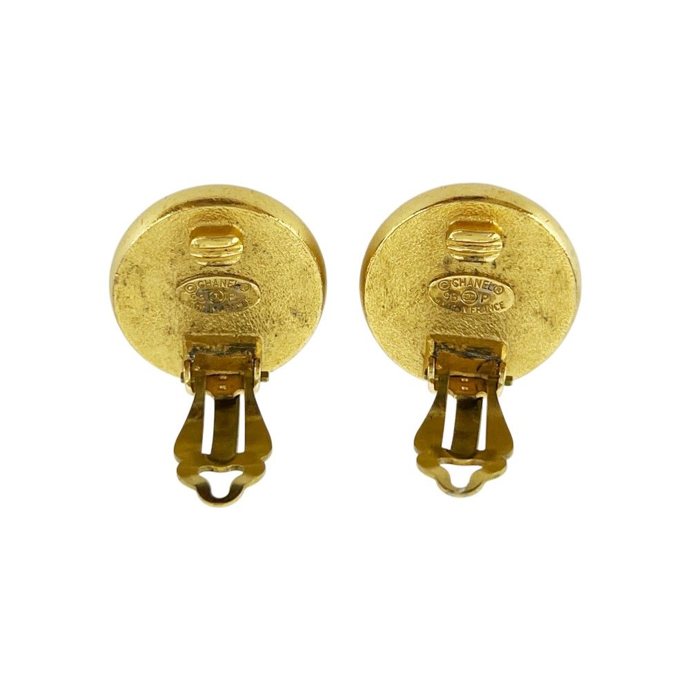 シャネル □中古□ ロゴ パール イヤリング アクセサリー フェイク
