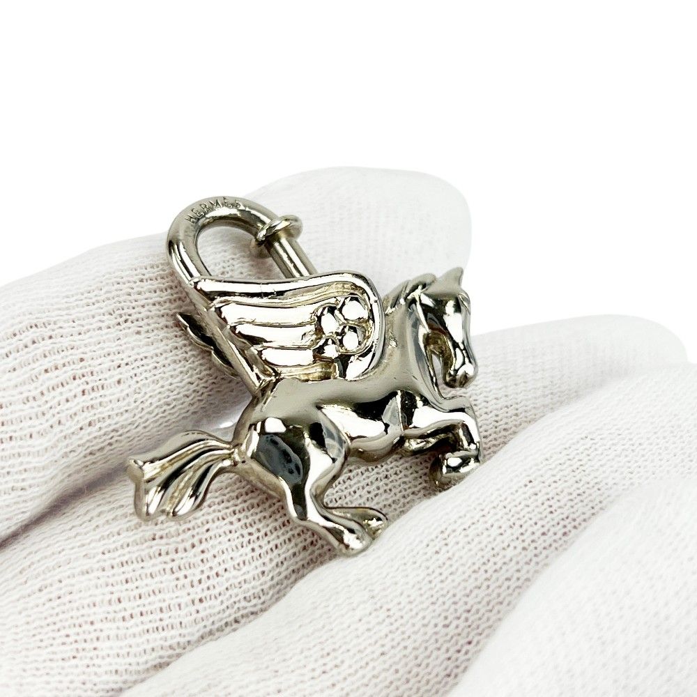 エルメス □美品□ ペガサス カデナ バッグ チャーム キーホルダー SS