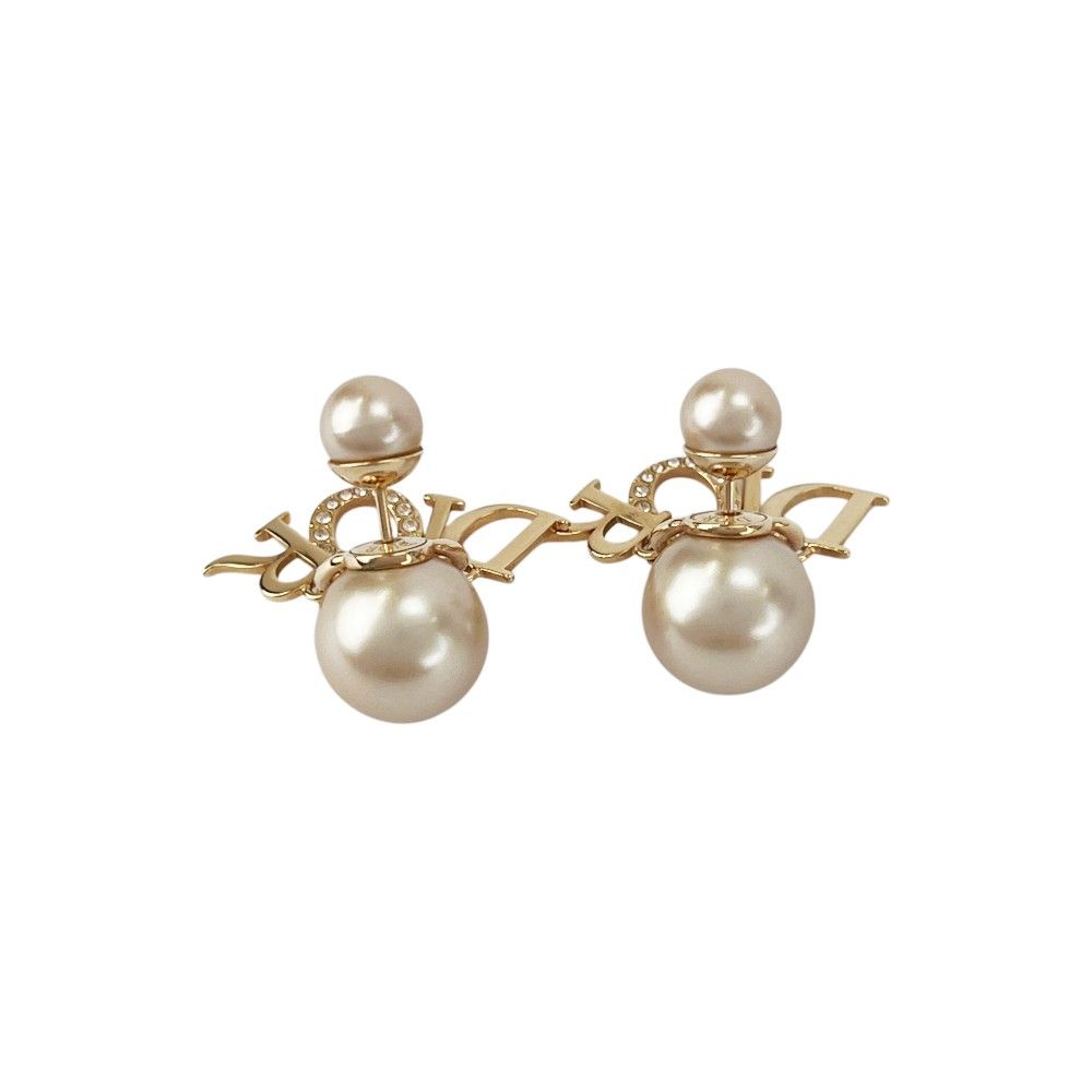 ディオール □美品□ トライバル ピアス アクセサリー フェイクパール