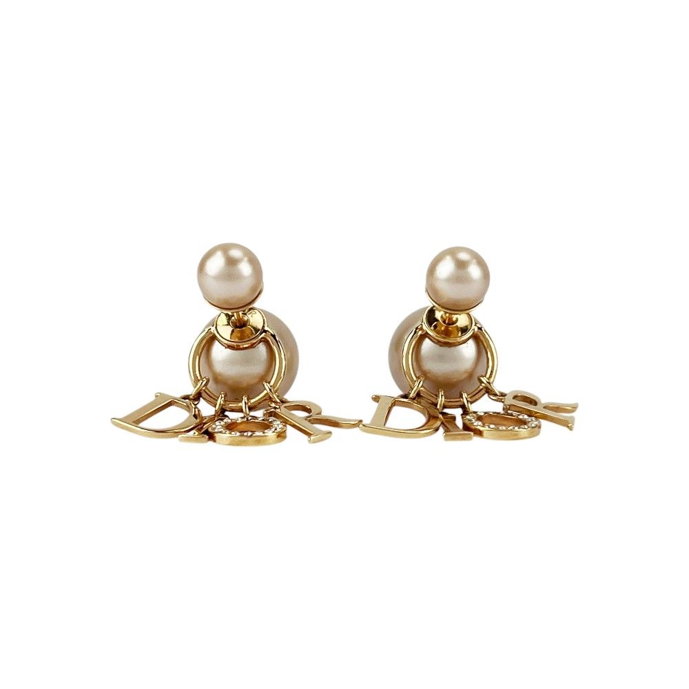 ディオール □美品□ トライバル ピアス アクセサリー フェイクパール