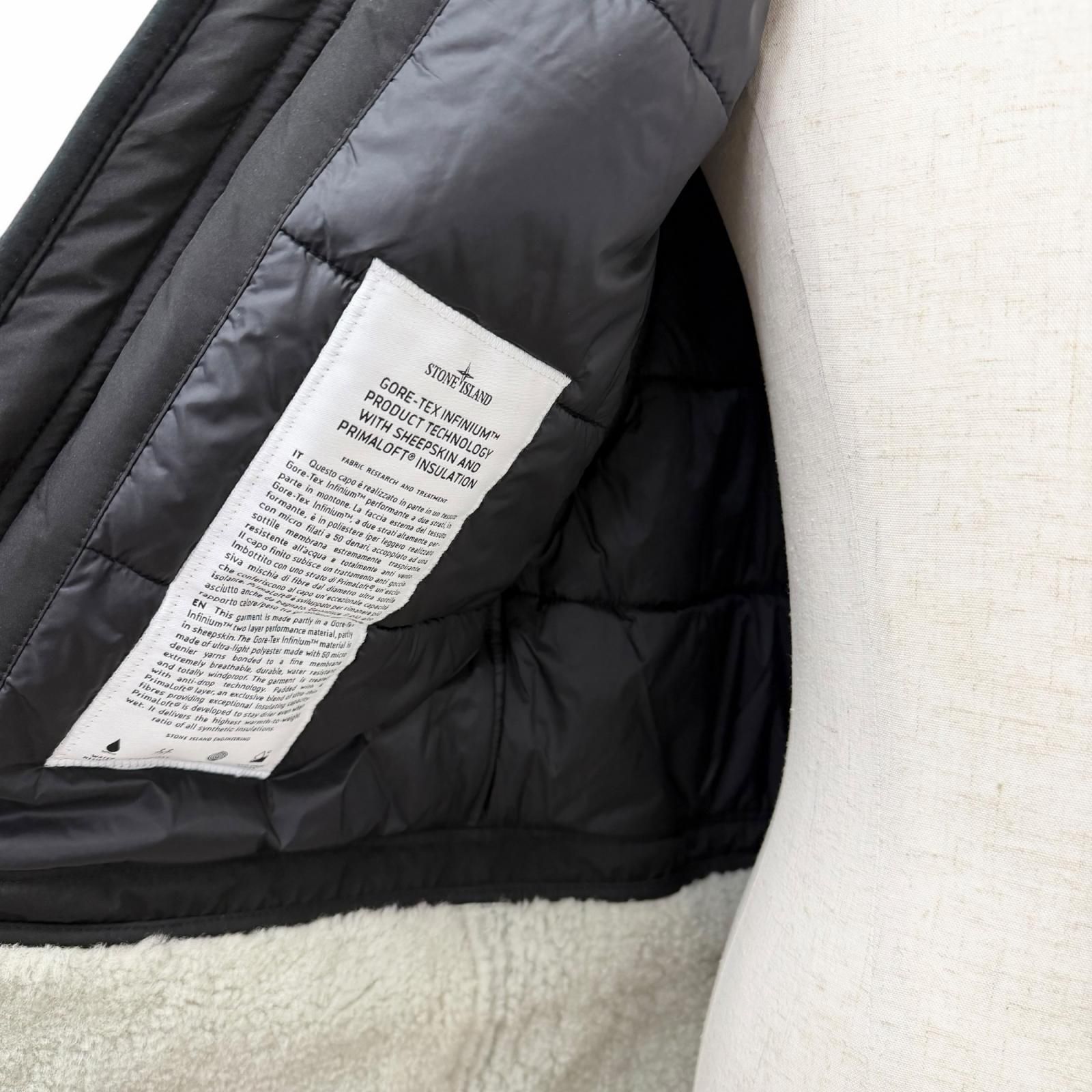 美品□STONE ISLAND ストーンアイランド ムートン切替 GORE-TEX