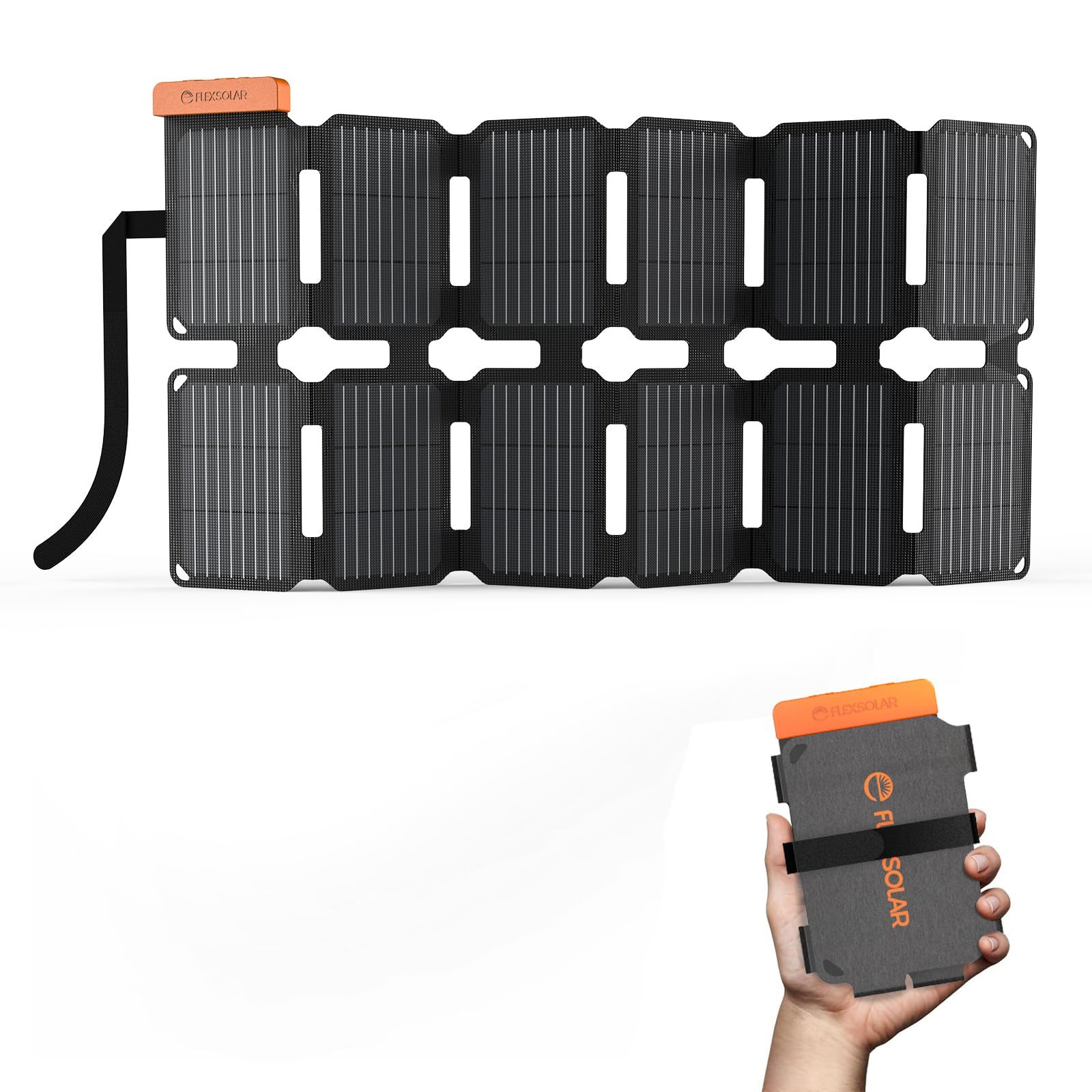 FlexSolar 36w ソーラーチャージャー5V USB-A/USB-C/DC充電器 小型mini ソーラーパネル E-フィルム折り畳み式 IP67防水携帯充電器地震 災害時 アウトドア停電対策 アウトドア Phone/Pad/Lapto a49fe9f6