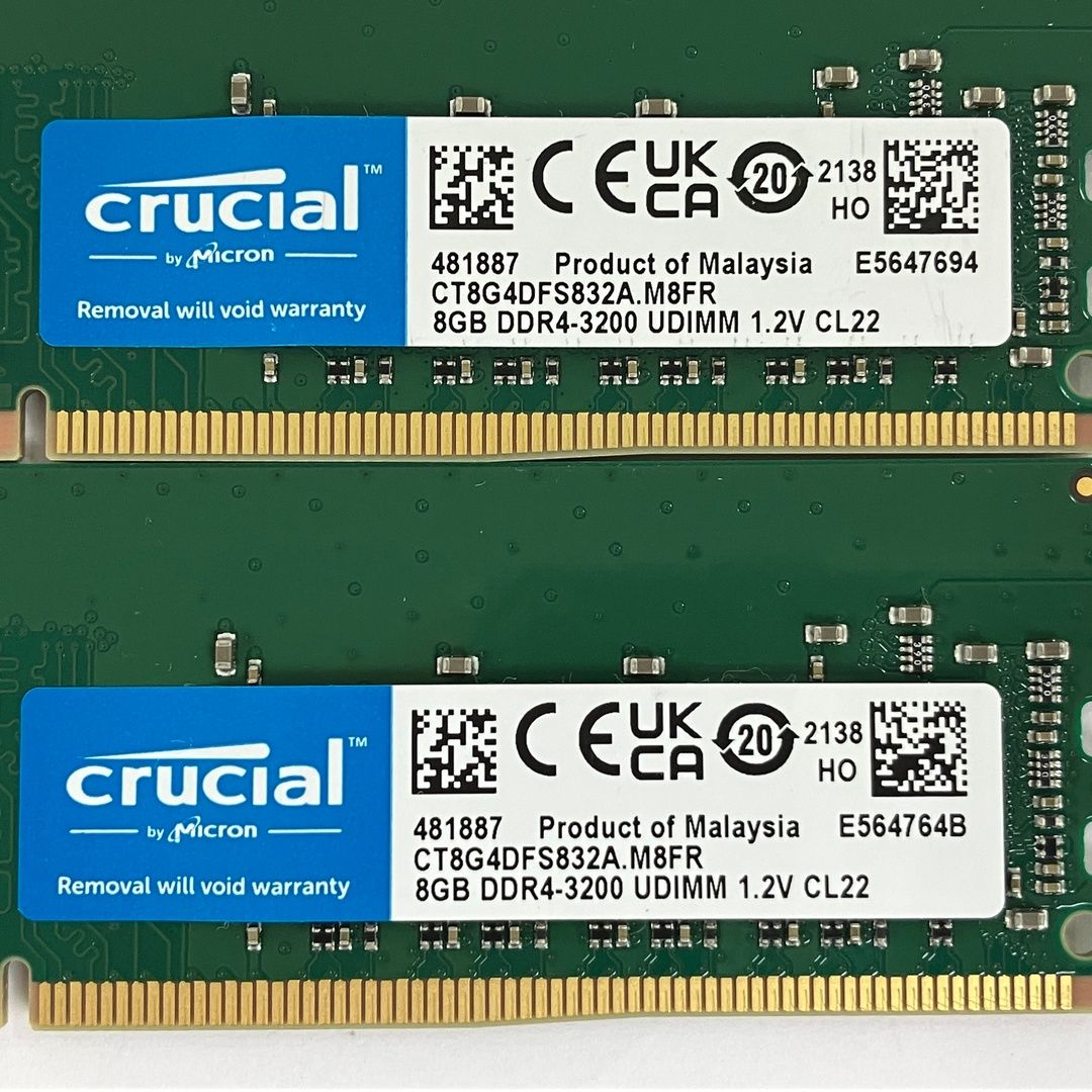crucial CT8G4DFS832A DDR4-3200 8GBx2 ジャンク - メルカリ