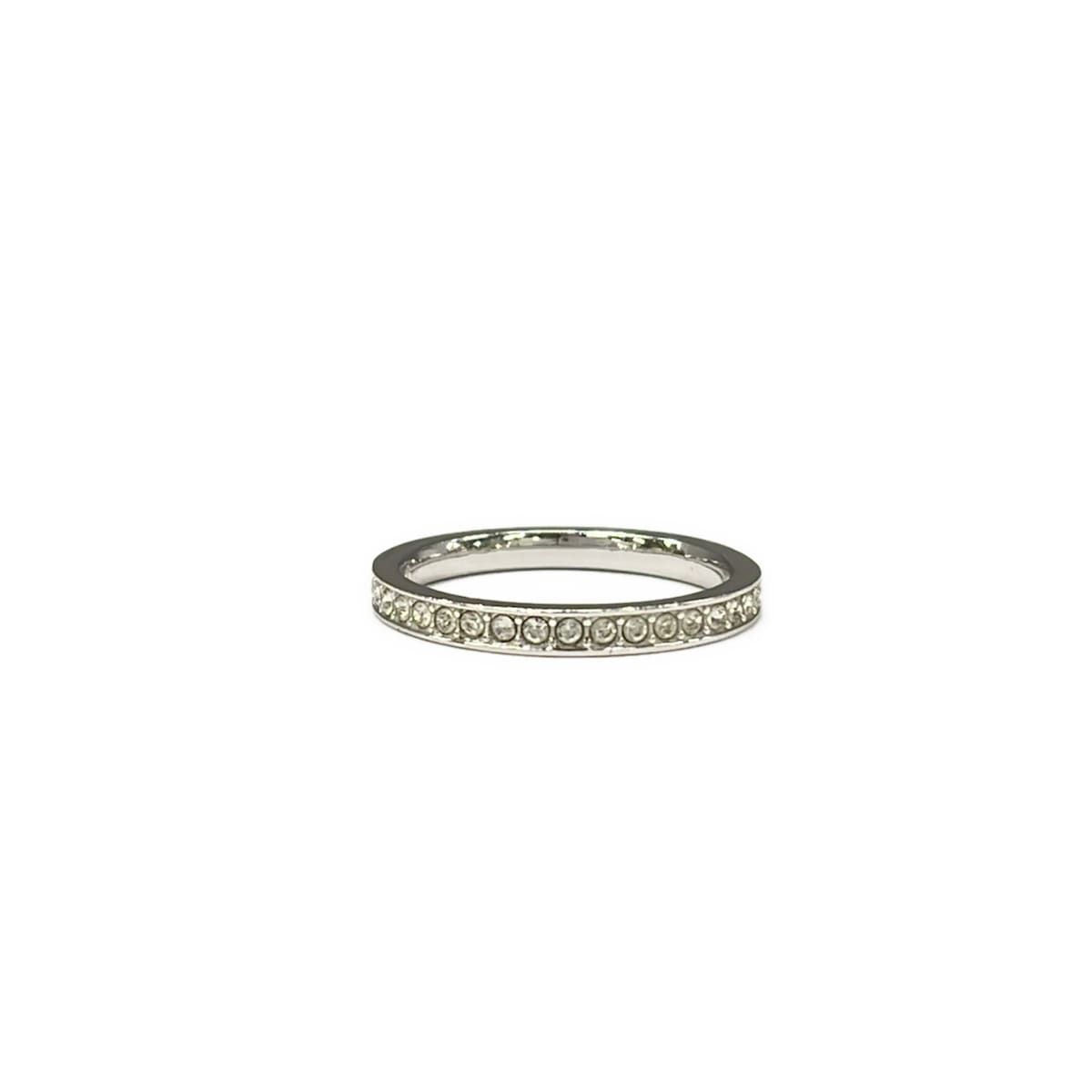 スワロフスキー　リング　55 SWAROVSKI(スワロフスキー) リング 55美品 - シルバー×クリア サイズ
