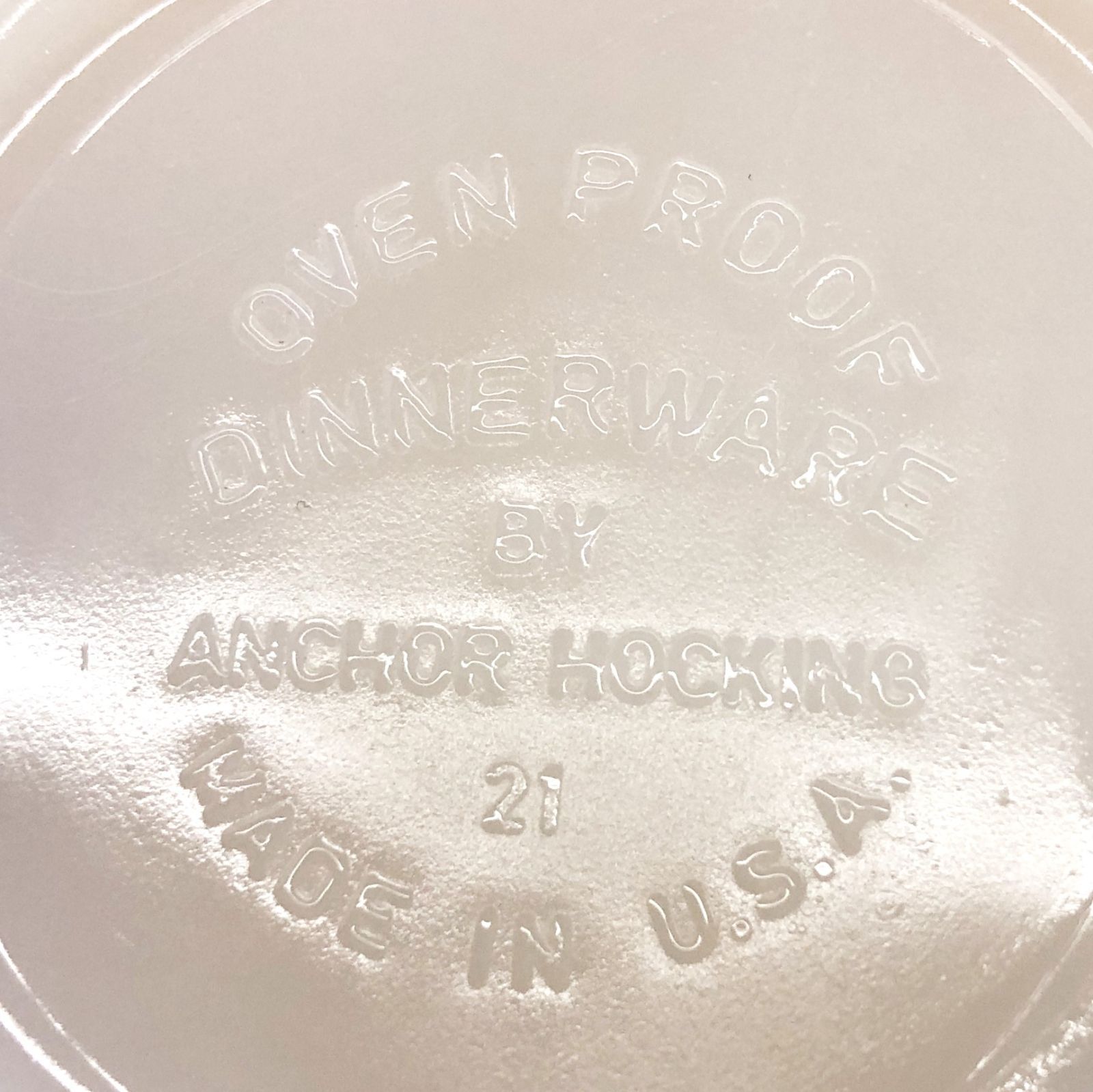 美品】ANCHOR HOCKING アンカーホッキング ピーチラスター ボウル
