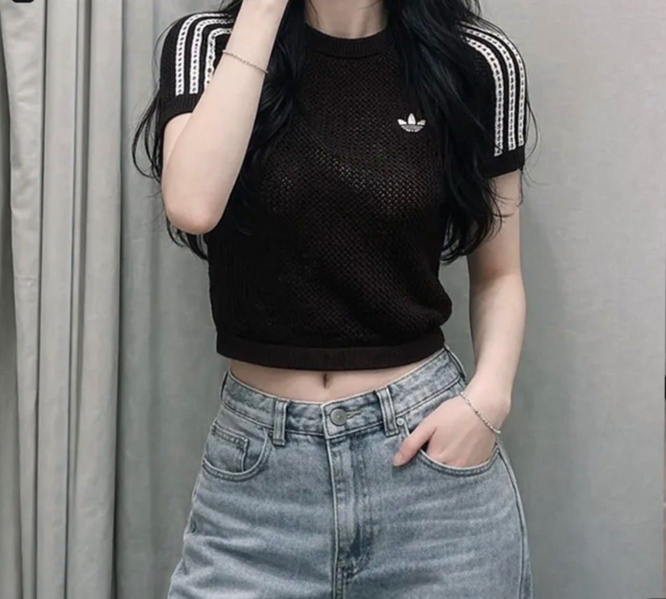 ☆ adidas ☆ ニット クロシェ カリ ティー