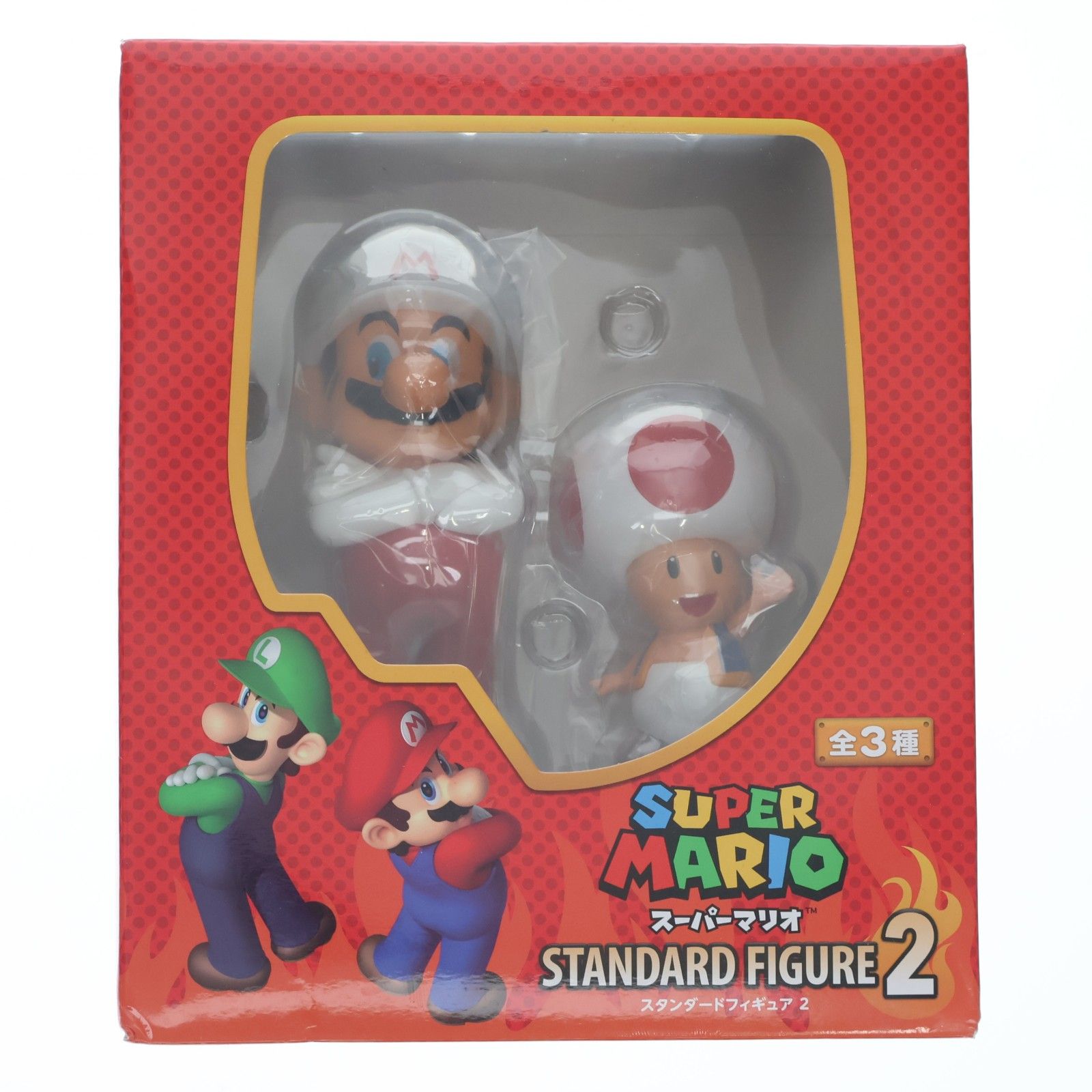 Fire Mario & Toad Super Mario Figura estándar 2 Premio Japón Auto Toy