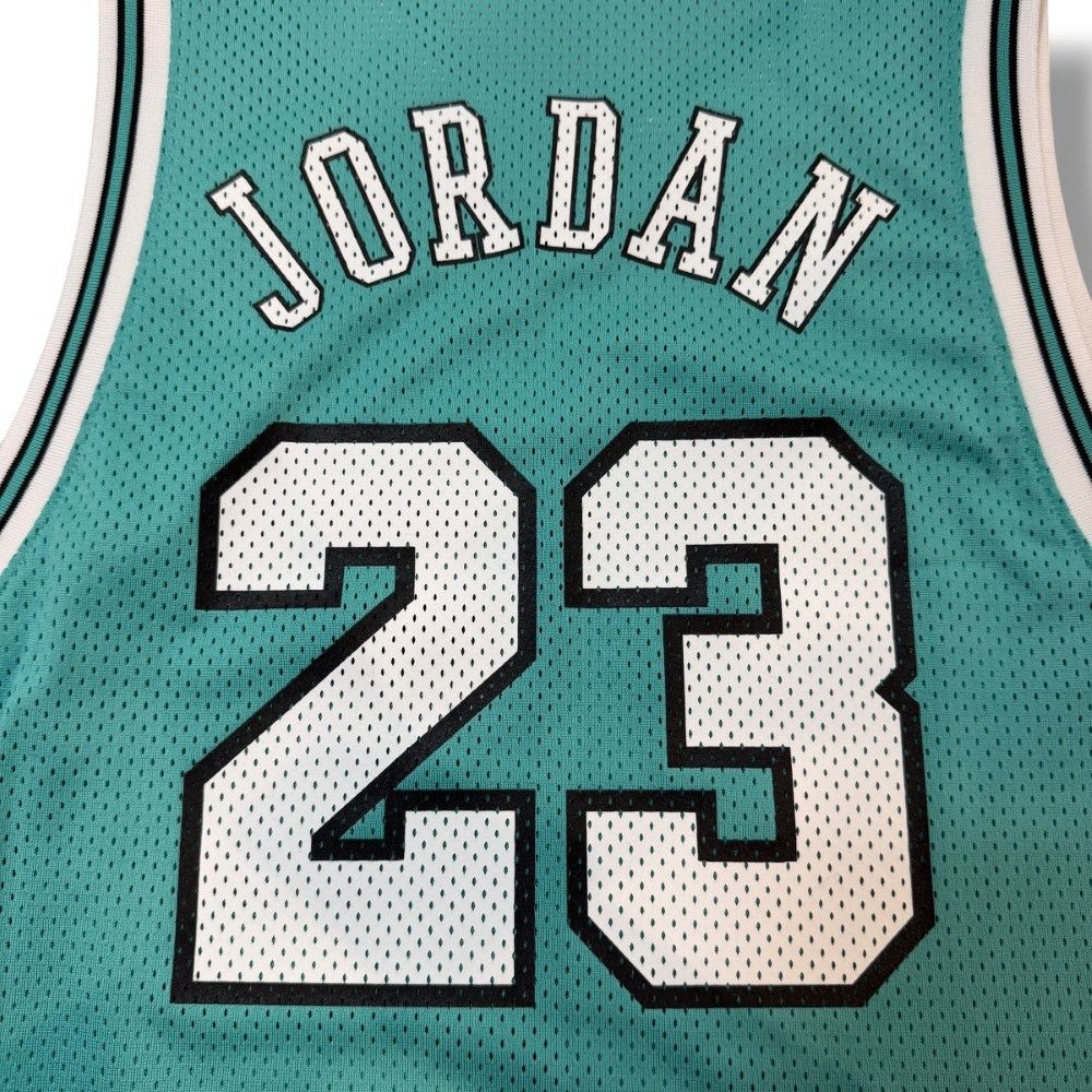NIKE JORDAN BRAND M J ESS SUMMER JERSEY WASHED TEAL WHITE Lサイズ
