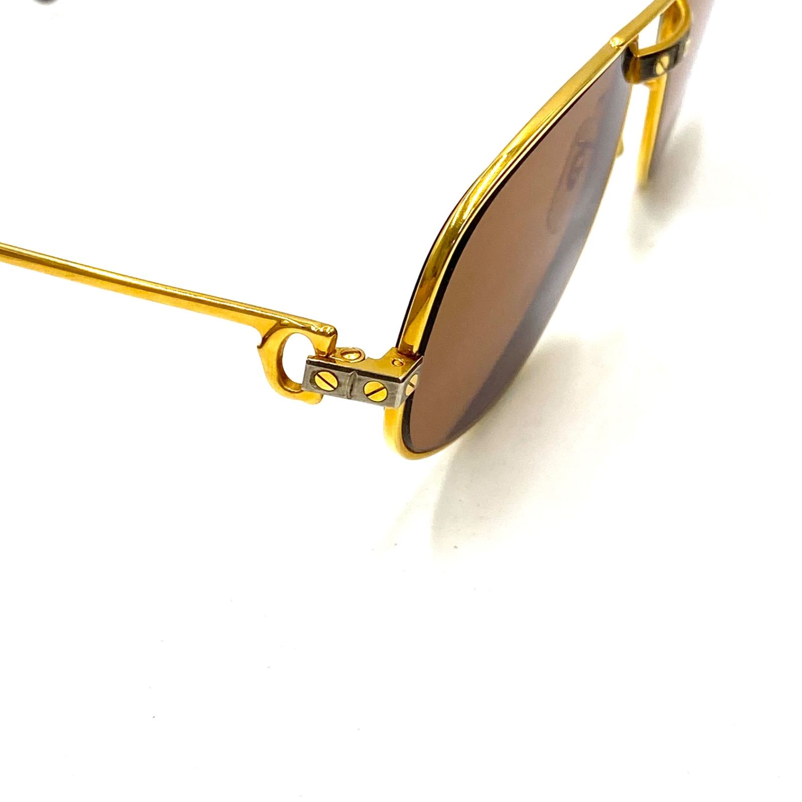 極上 Cartier カルティエ santos サントス ティアドロップ サングラス
