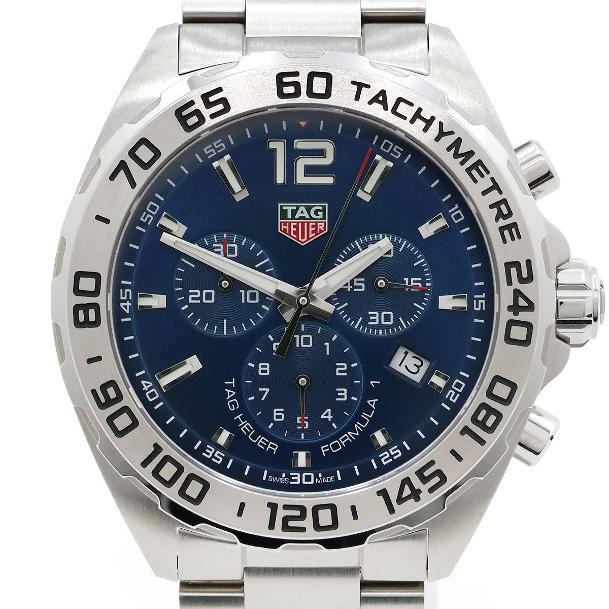 【 ほぼ未使用 】TAG Heuer タグ・ホイヤー 腕時計 フォーミュラ1 クロノグラフ クオーツ CAZ101K BA0842 電池式 QZ メンズ ブルー文字盤 ステンレス 防水 タグホイヤー 美品