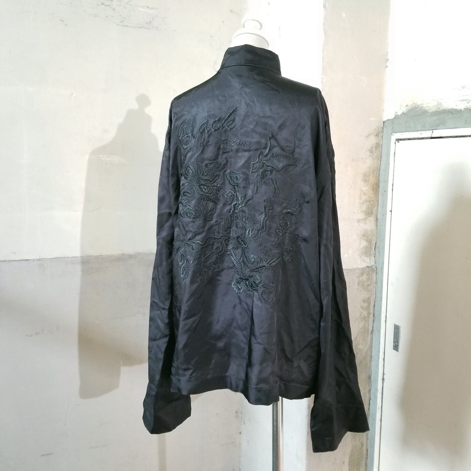 BLACK COMME des GARCONS 21ss スカ刺繍 チャイナジャケット L