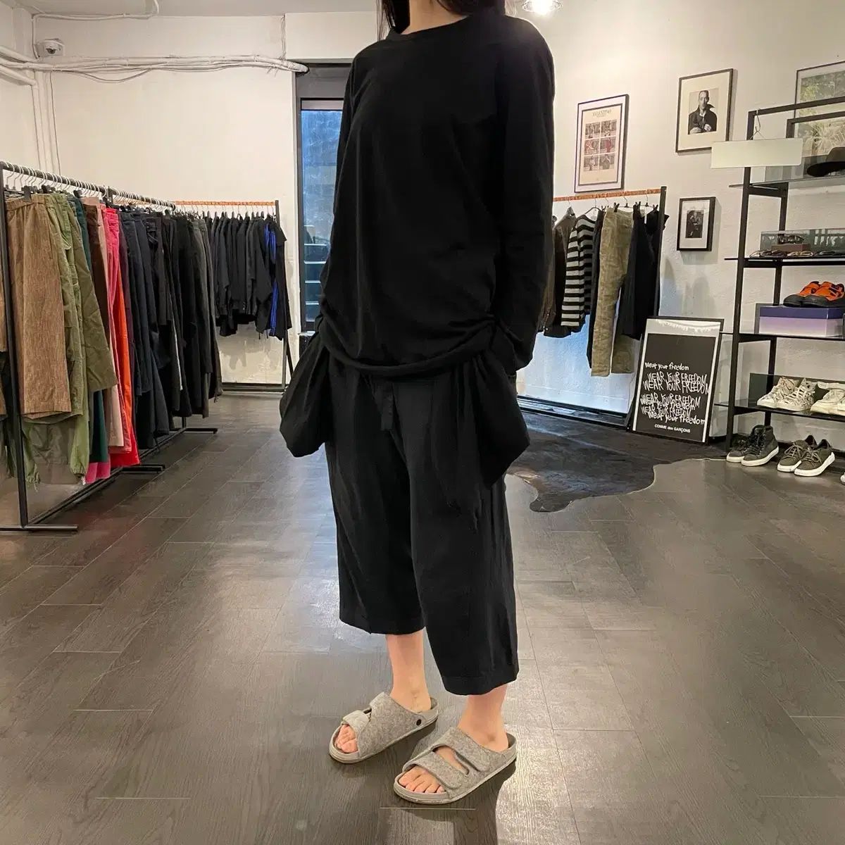YOHJI YAMAMOTO ヨウジヤマモト プール オム ベルト付き サルエル