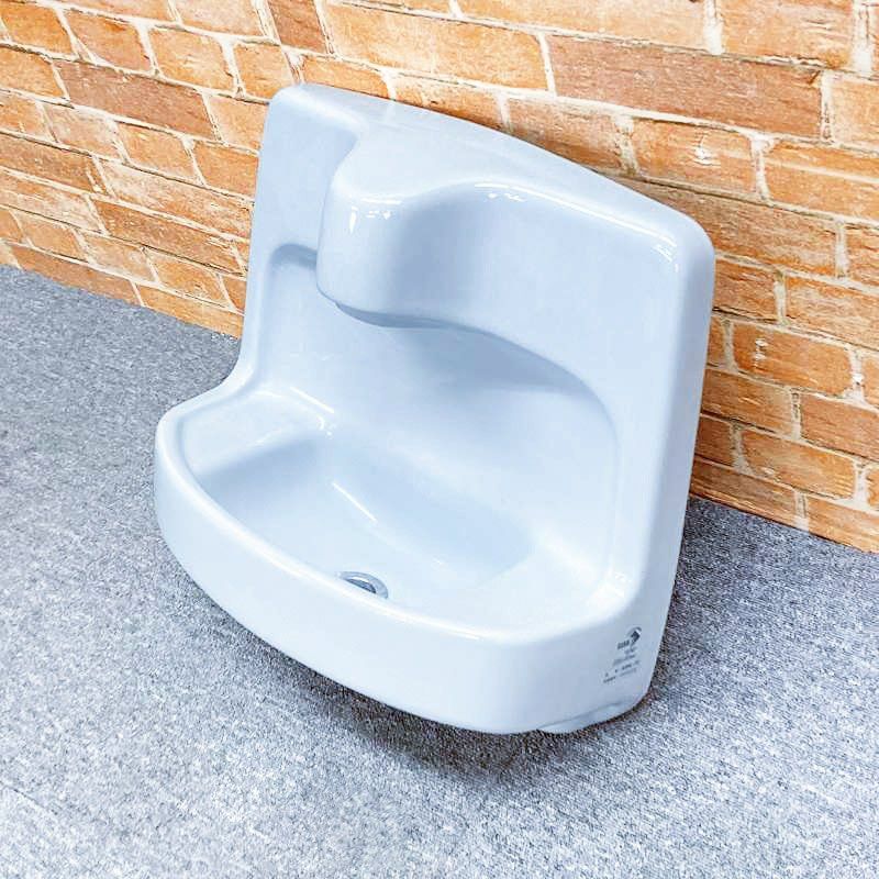 【中古品】【良品】 INAX(イナックス) ☆水栓無し☆陶器製 壁付け手洗い器 「AWL-72」 手洗器 陶器部のみ☆#BB7(ブルーグレー) 18G