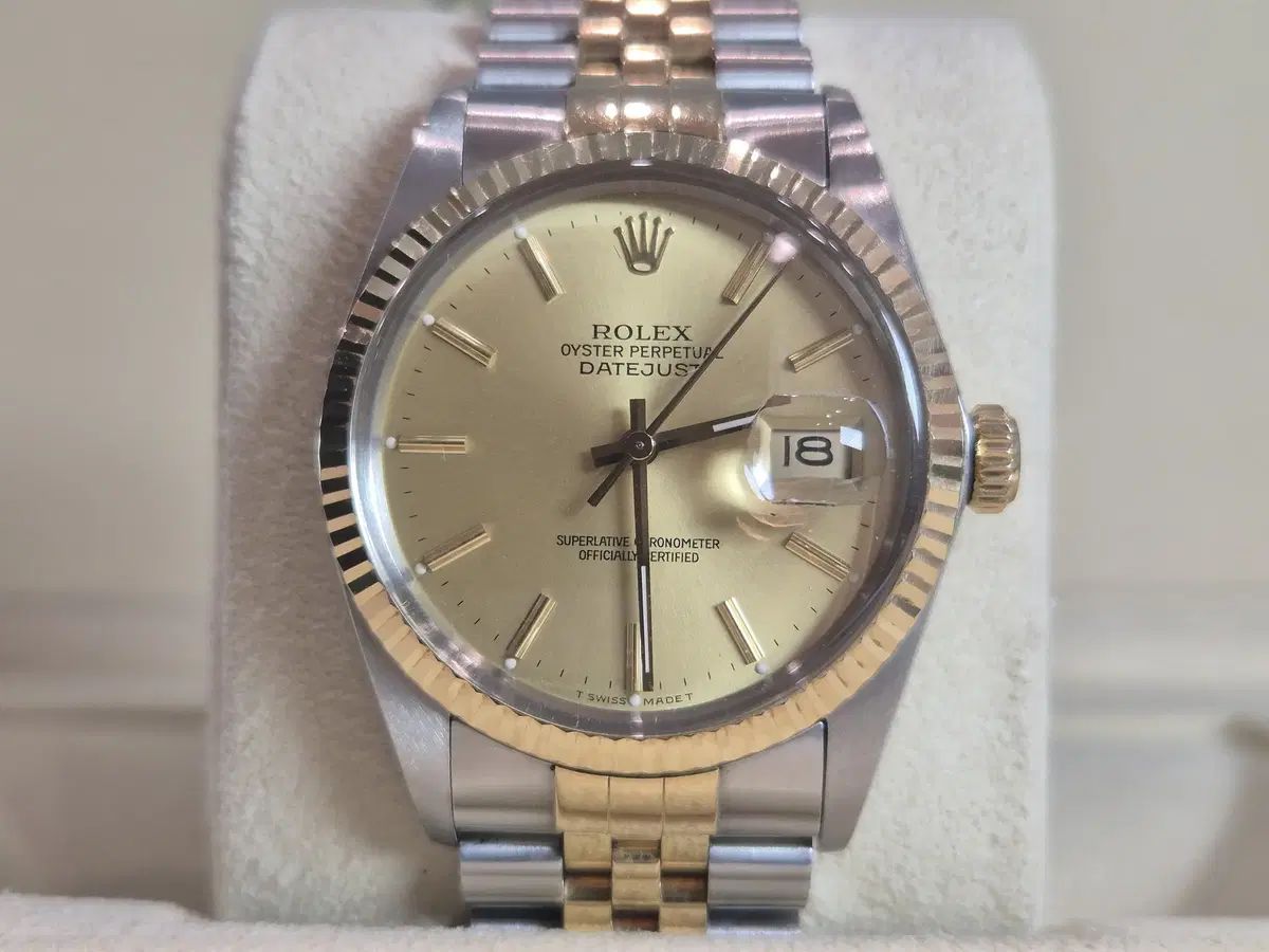 ROLEX デイジャスト36 シャンパン バーインデックス オリジナル 16013