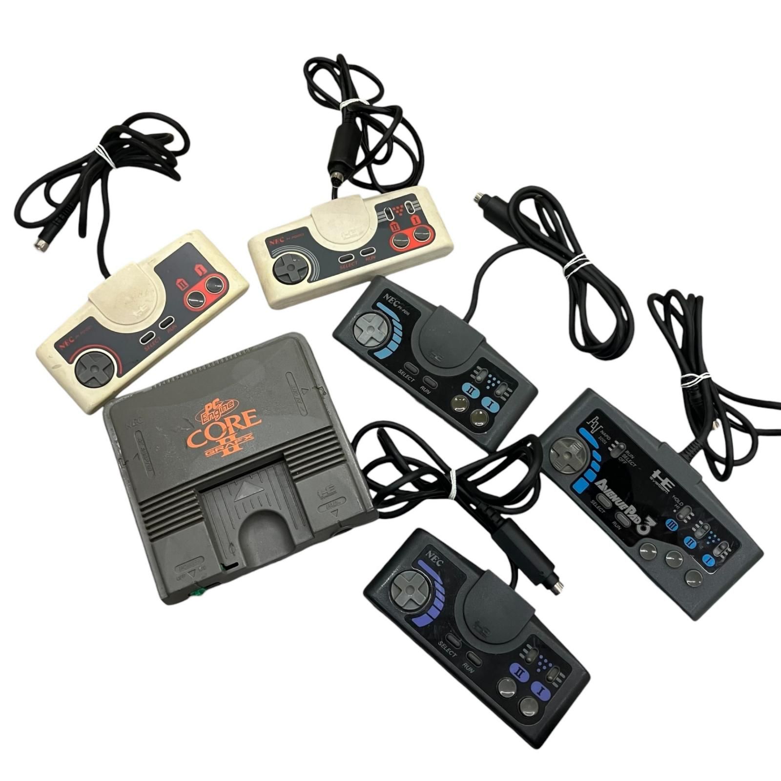 199990 動作未確認 NEC エヌイーシー PCエンジン CORE GRAFXⅡ/コントローラー PI-TG7/PI-PD001/PI-PD002/PI-PD6 6点まとめ売り