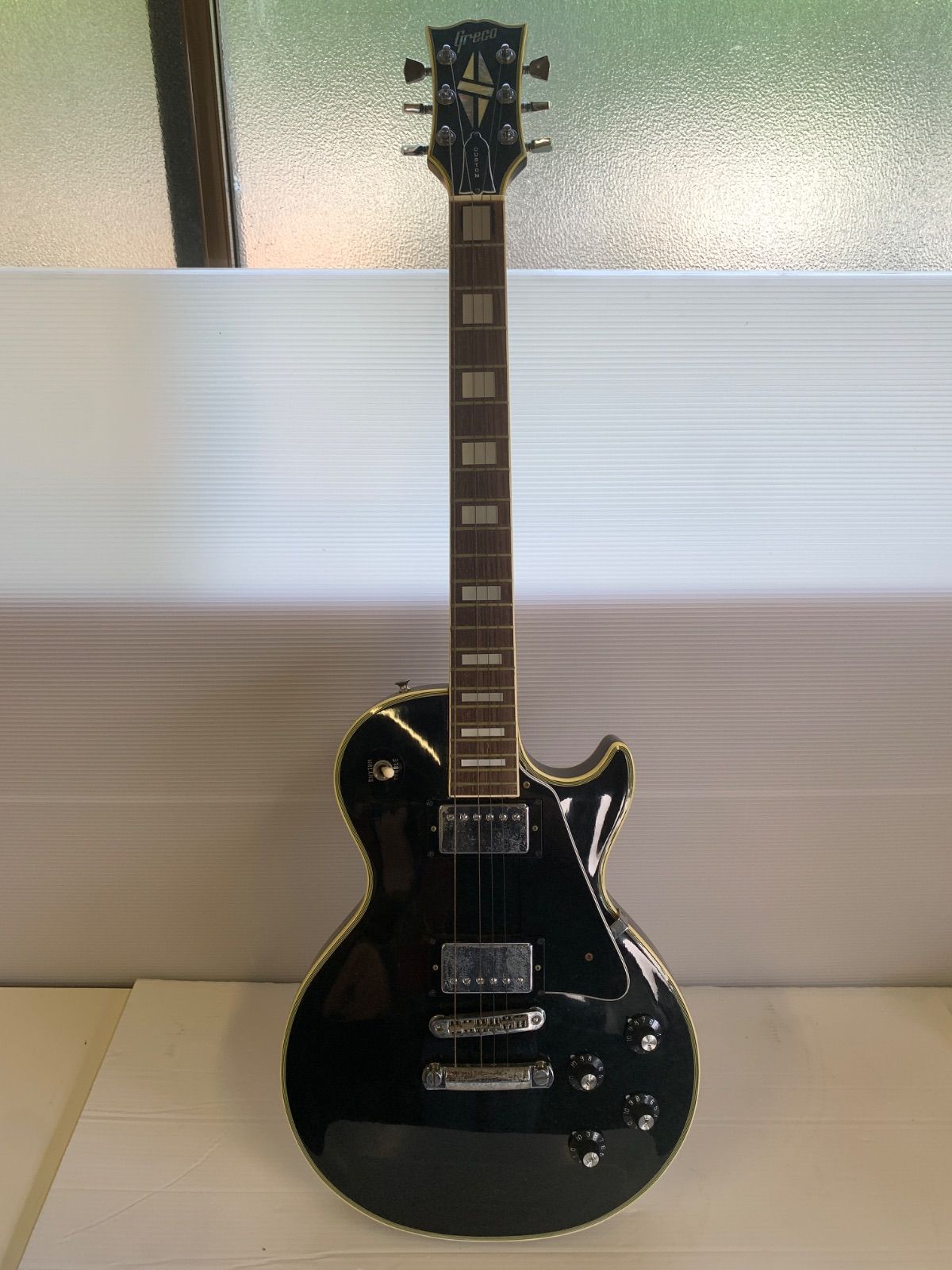 1977年製】Greco レスポールカスタム EG 富士弦製 ハードケース付 1977年製】Greco レスポールカスタム EG 富士弦製 ハードケース付