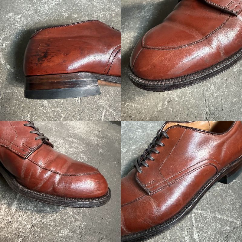 Alden 54401 Vチップ ドレスシューズ ブラウン 7B オールデン レザー