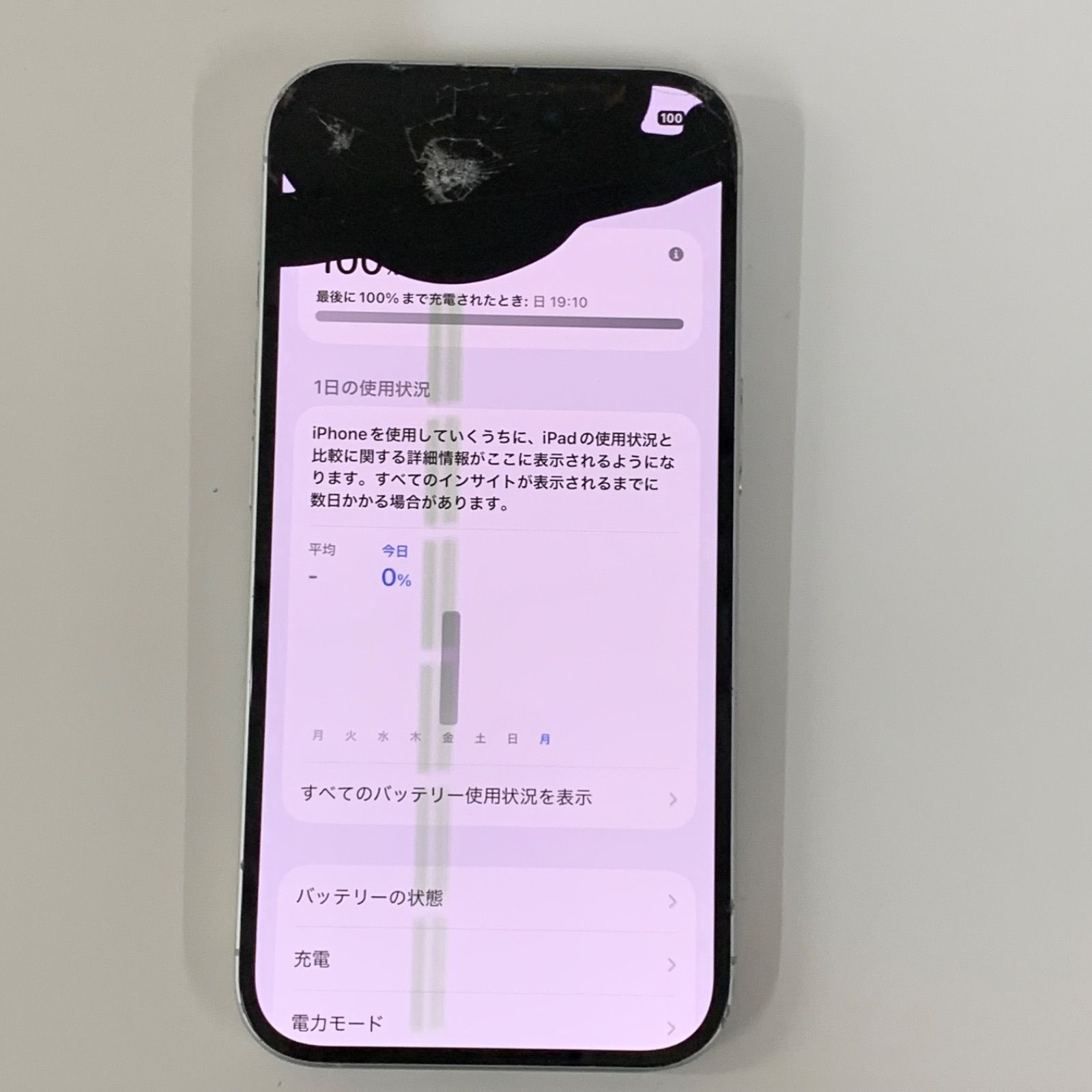 ジャンク】iPhone16 128GB ホワイト 画面割れ - メルカリ