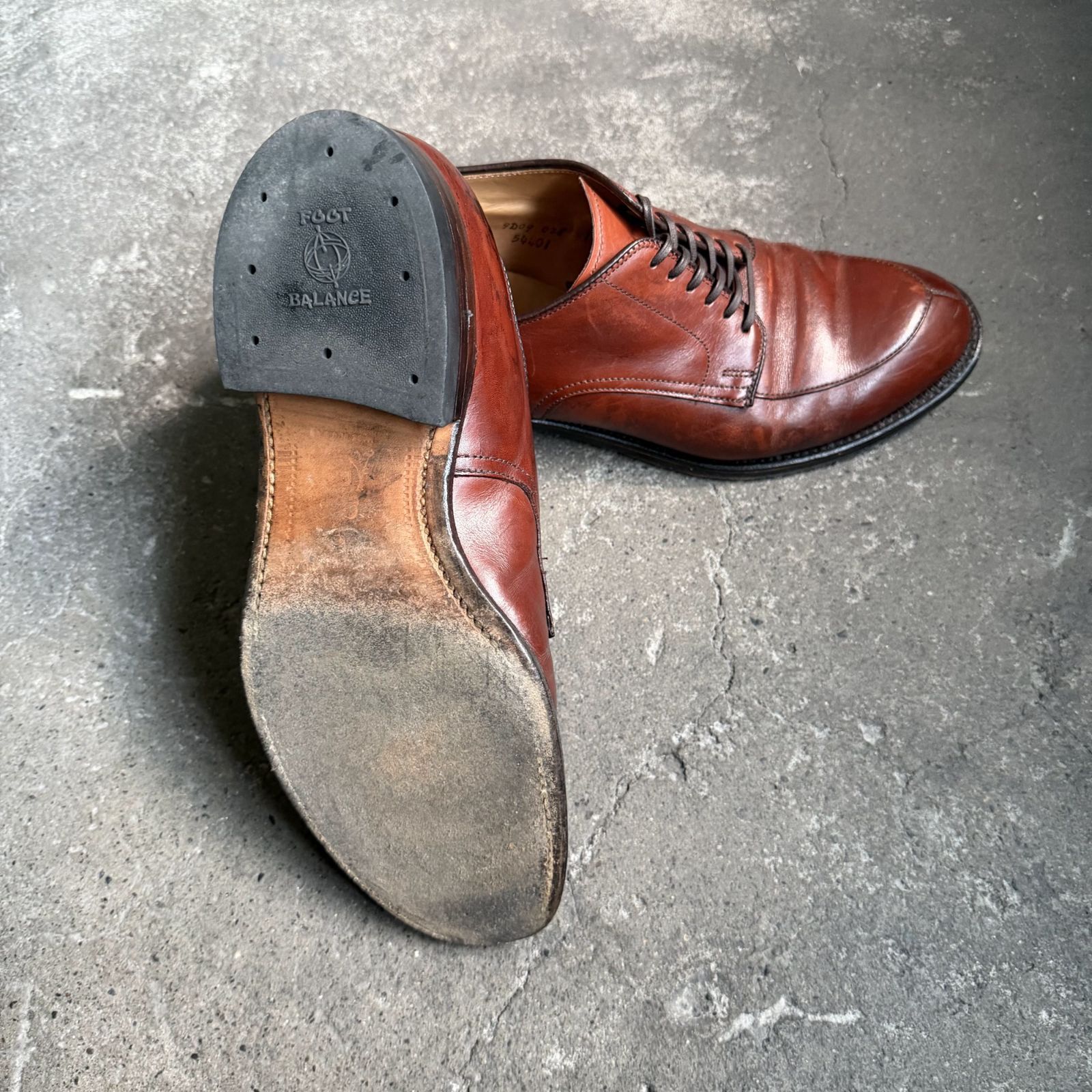 Alden 54401 Vチップ ドレスシューズ ブラウン 7B オールデン レザー