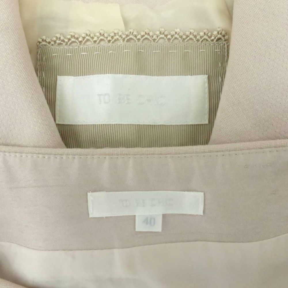 トゥービーシック TO BE CHIC セットアップ 上下 ジャケット ラウンド